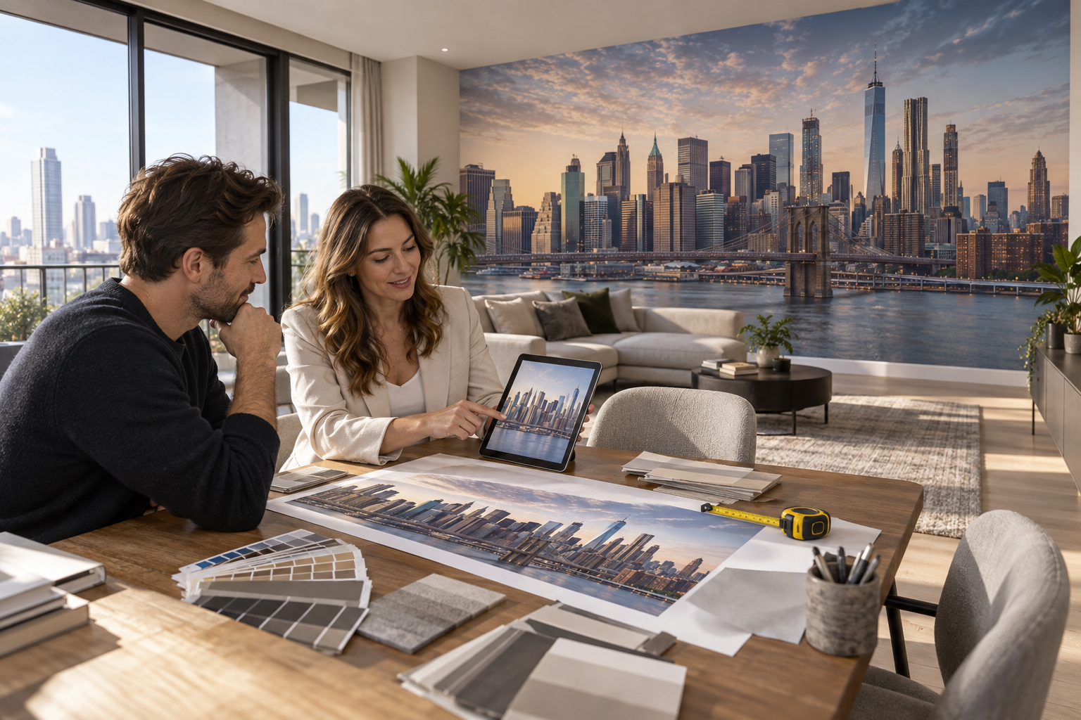 Your city, your statement wall custom wallpaper example