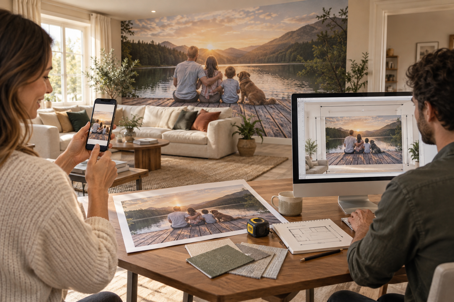 Family memories custom wallpaper example
