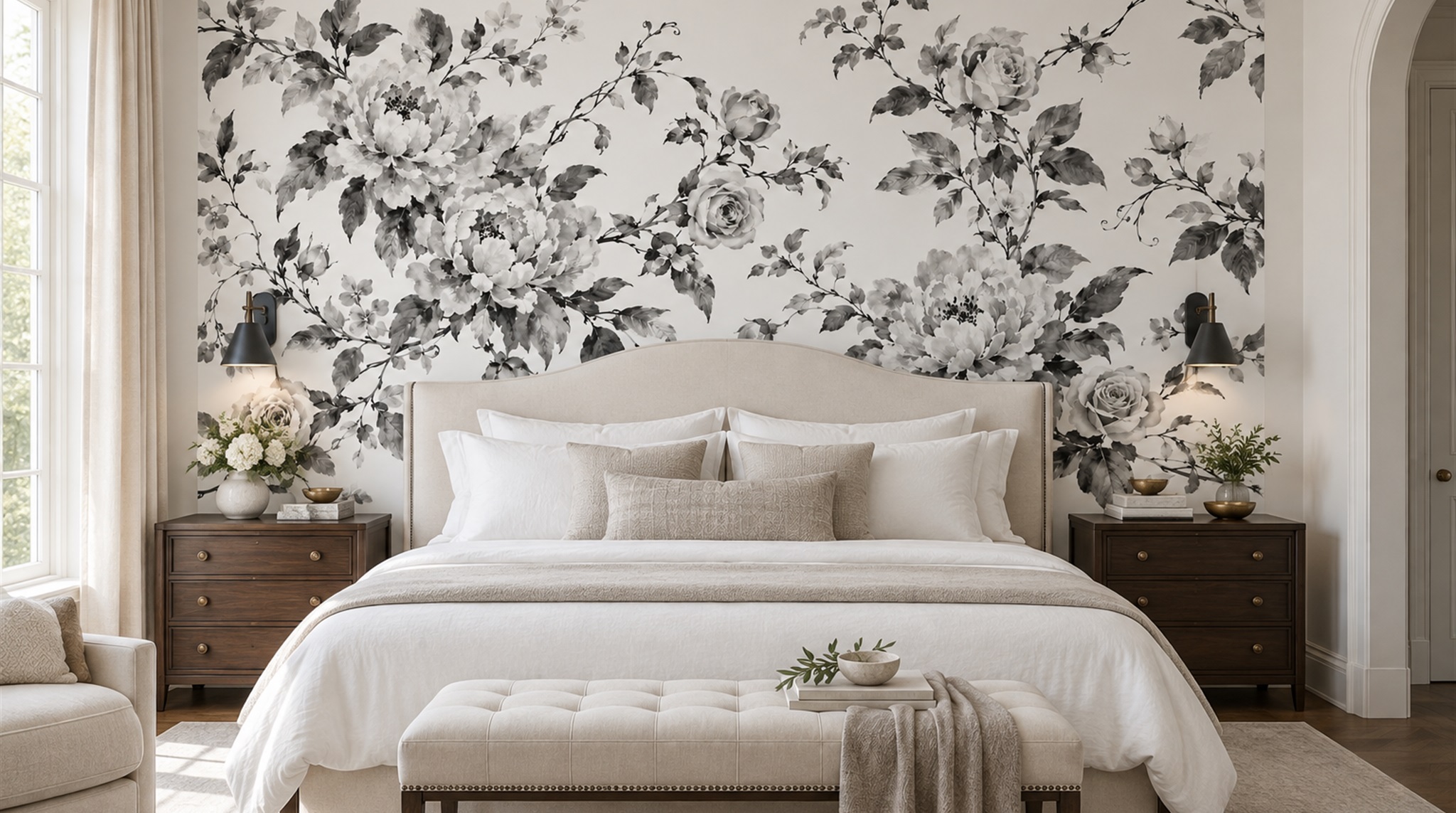 Natural Floral Foliage Wallpaper Mural Main