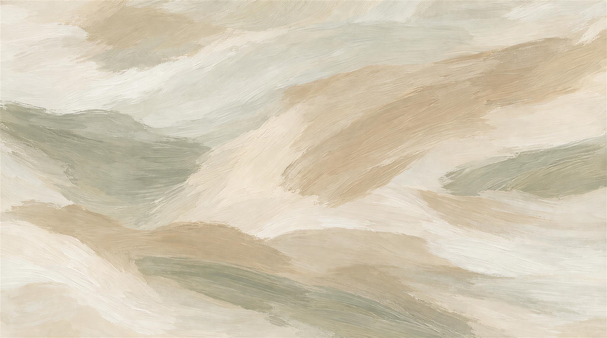 Beige Abstract Geometry Wallpaper Mural Main