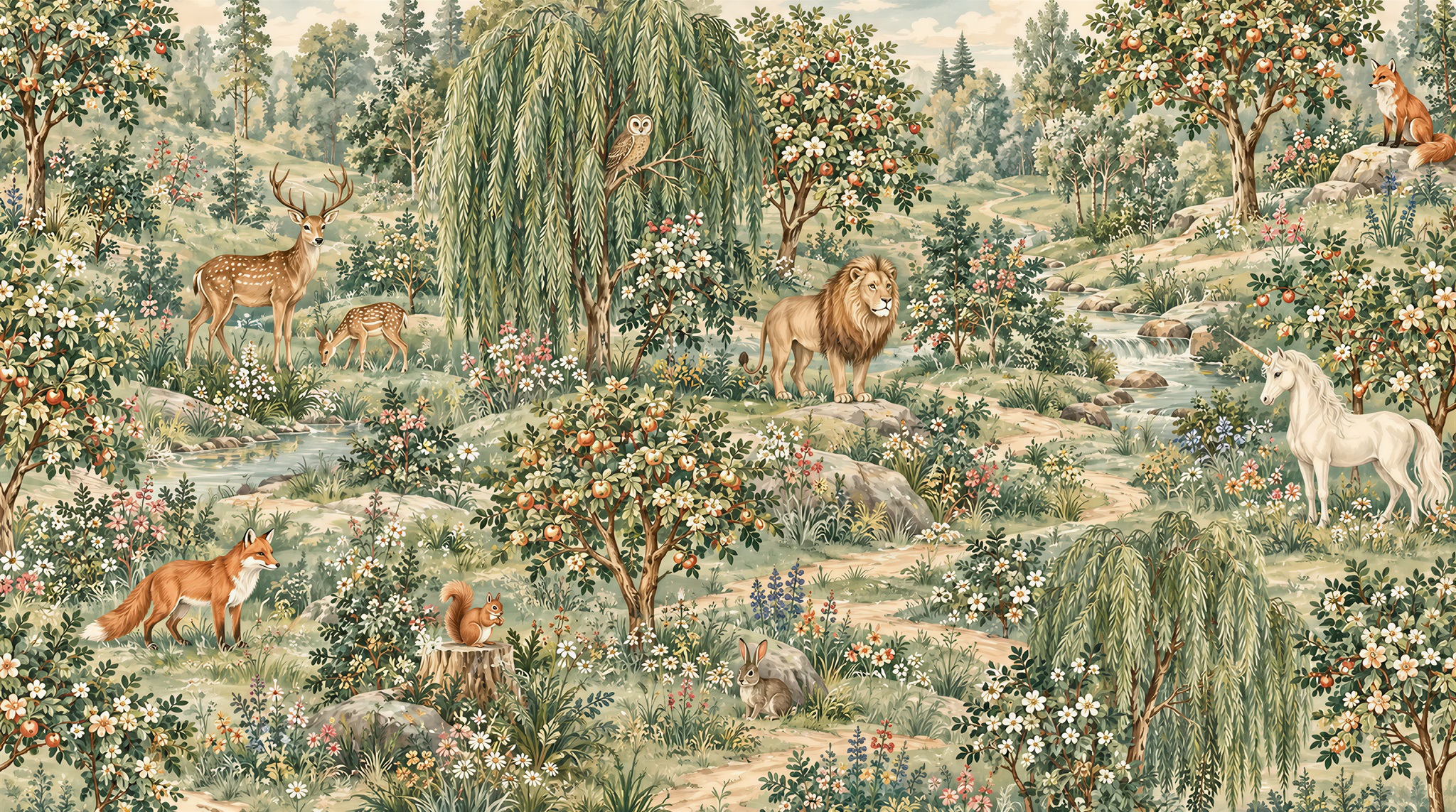 Olive Decorative Wall Art Wallpaper Mural Main