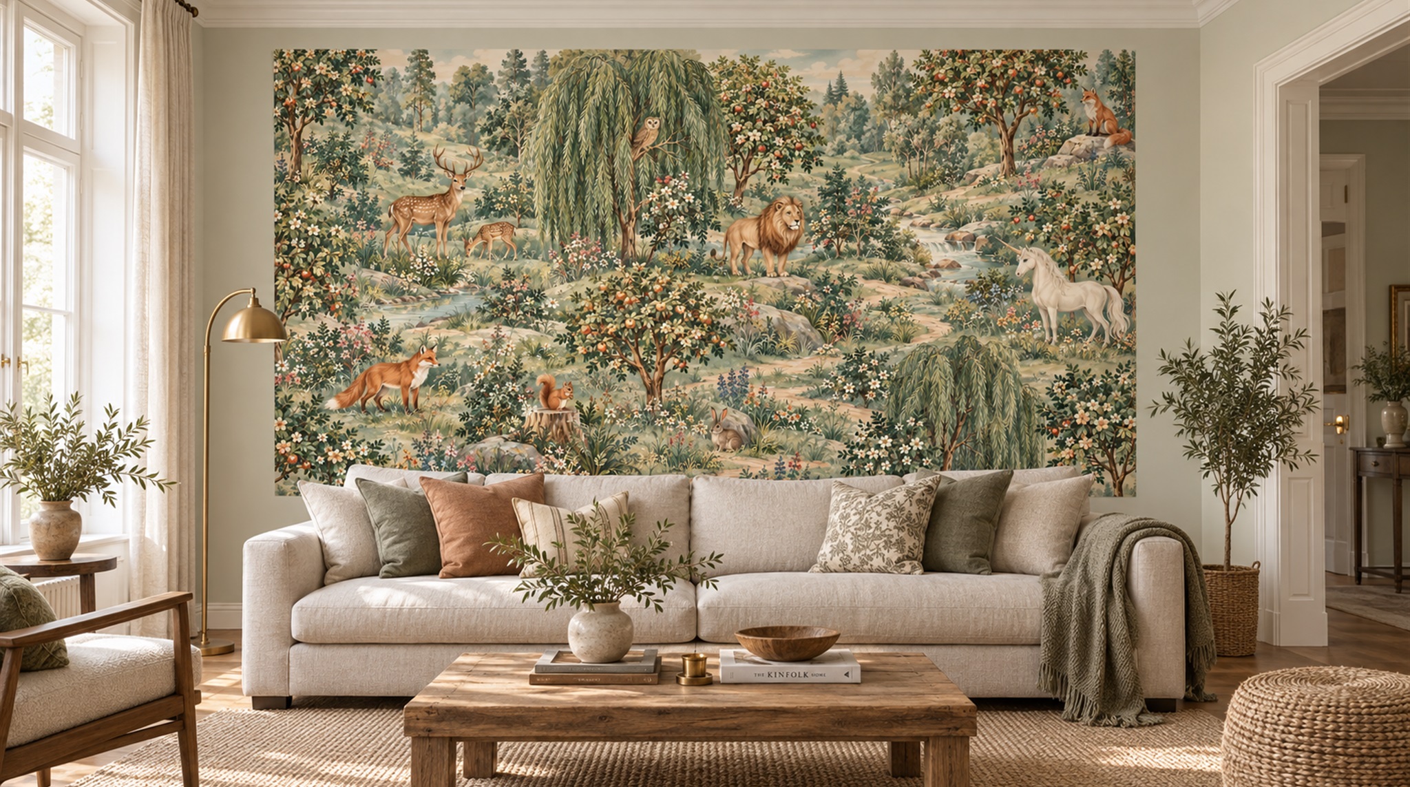 Olive Decorative Wall Art Wallpaper Mural Main