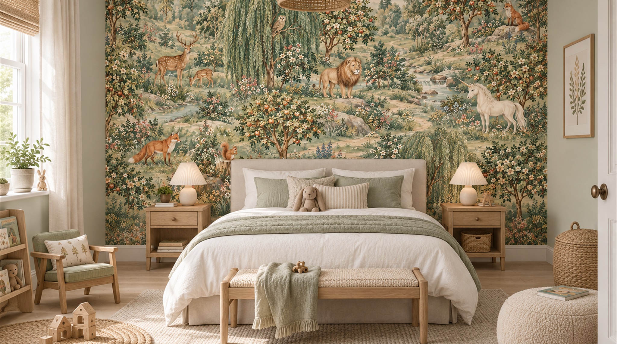 Olive Decorative Wall Art Wallpaper Mural Scene
