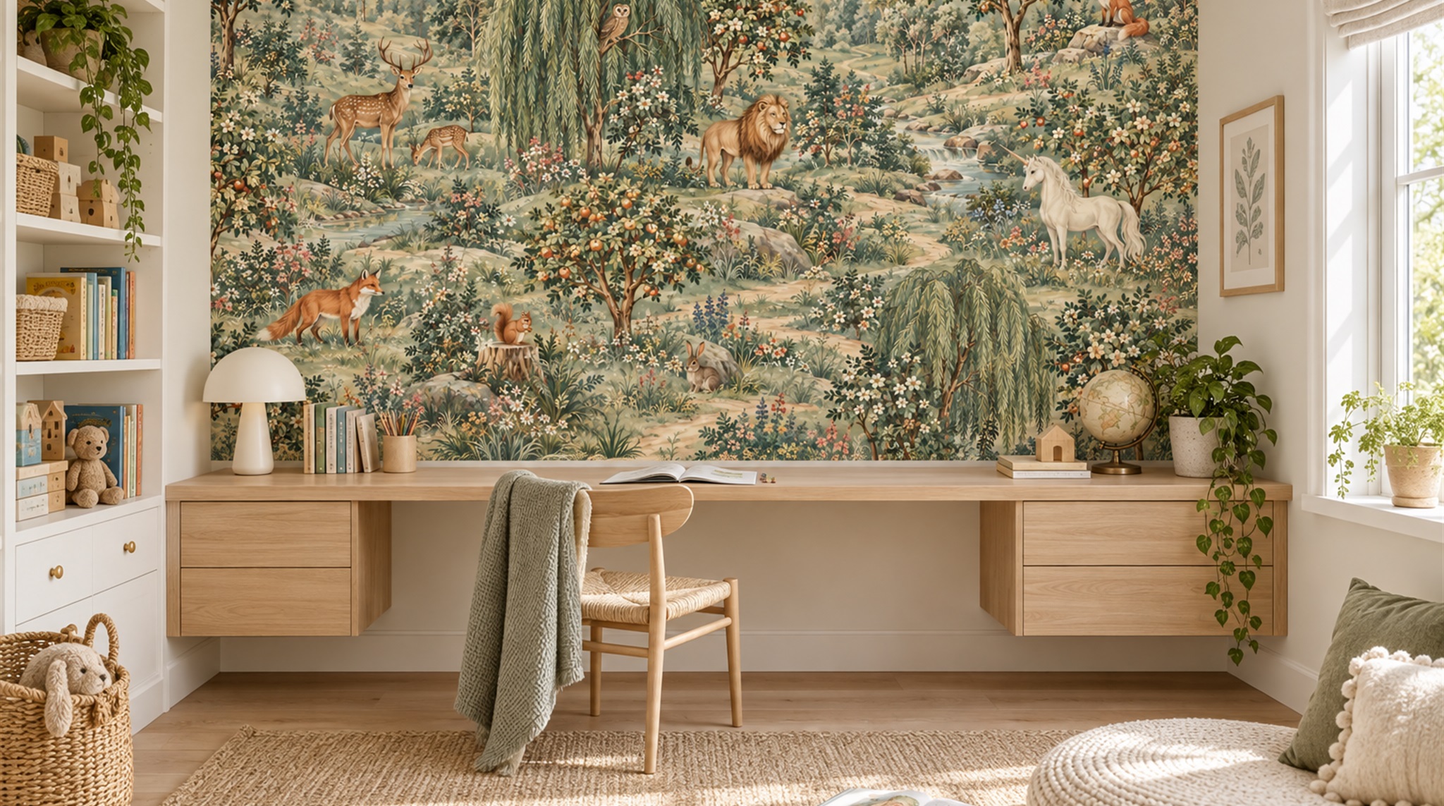 Olive Decorative Wall Art Wallpaper Mural Scene