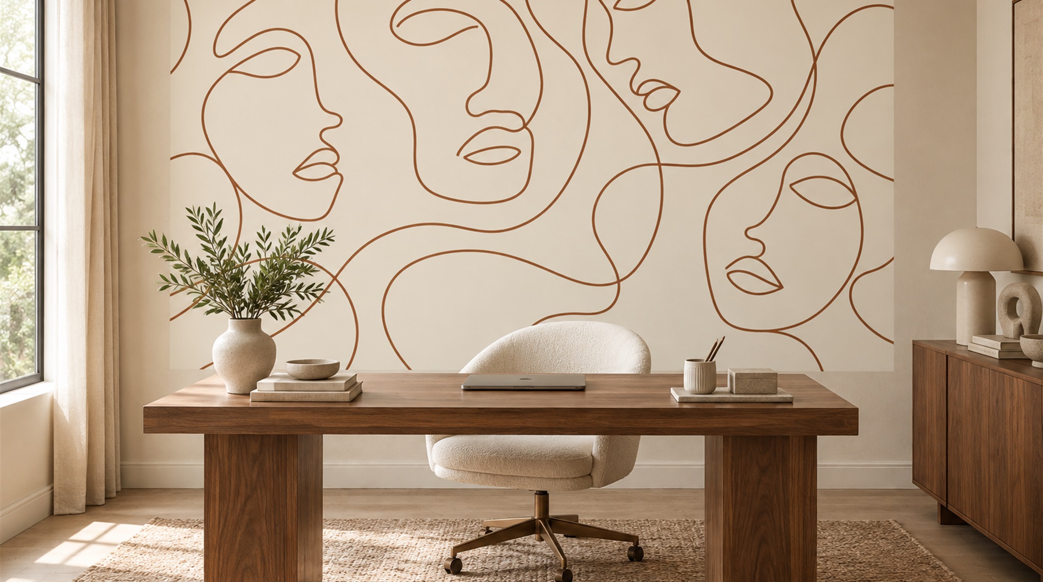Creative Office Interior custom wallpaper project inspiration