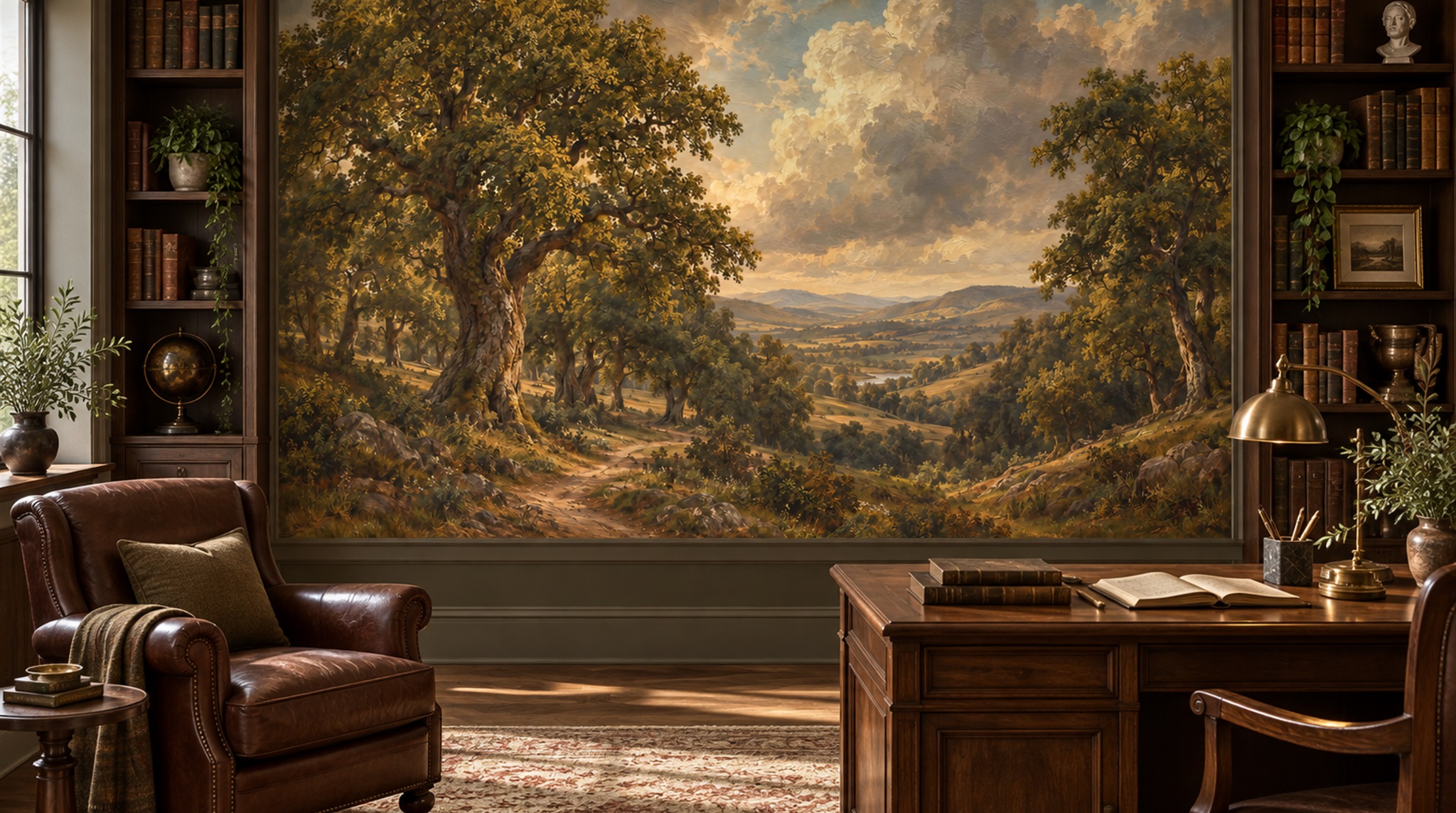 Neutral Decorative Wall Art Wallpaper Mural Scene