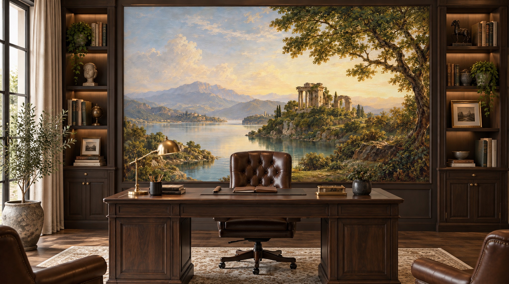 Blue Decorative Wall Art Wallpaper Mural Main