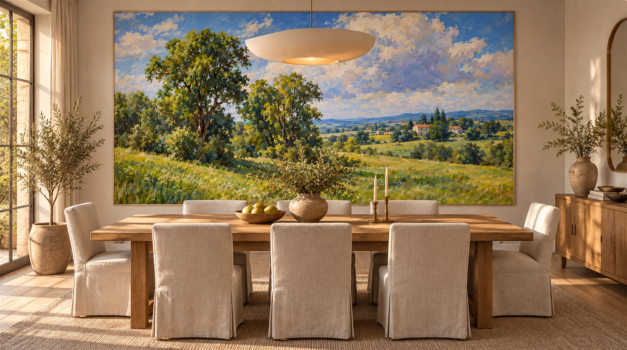Blue Decorative Wall Art Wallpaper Mural Scene