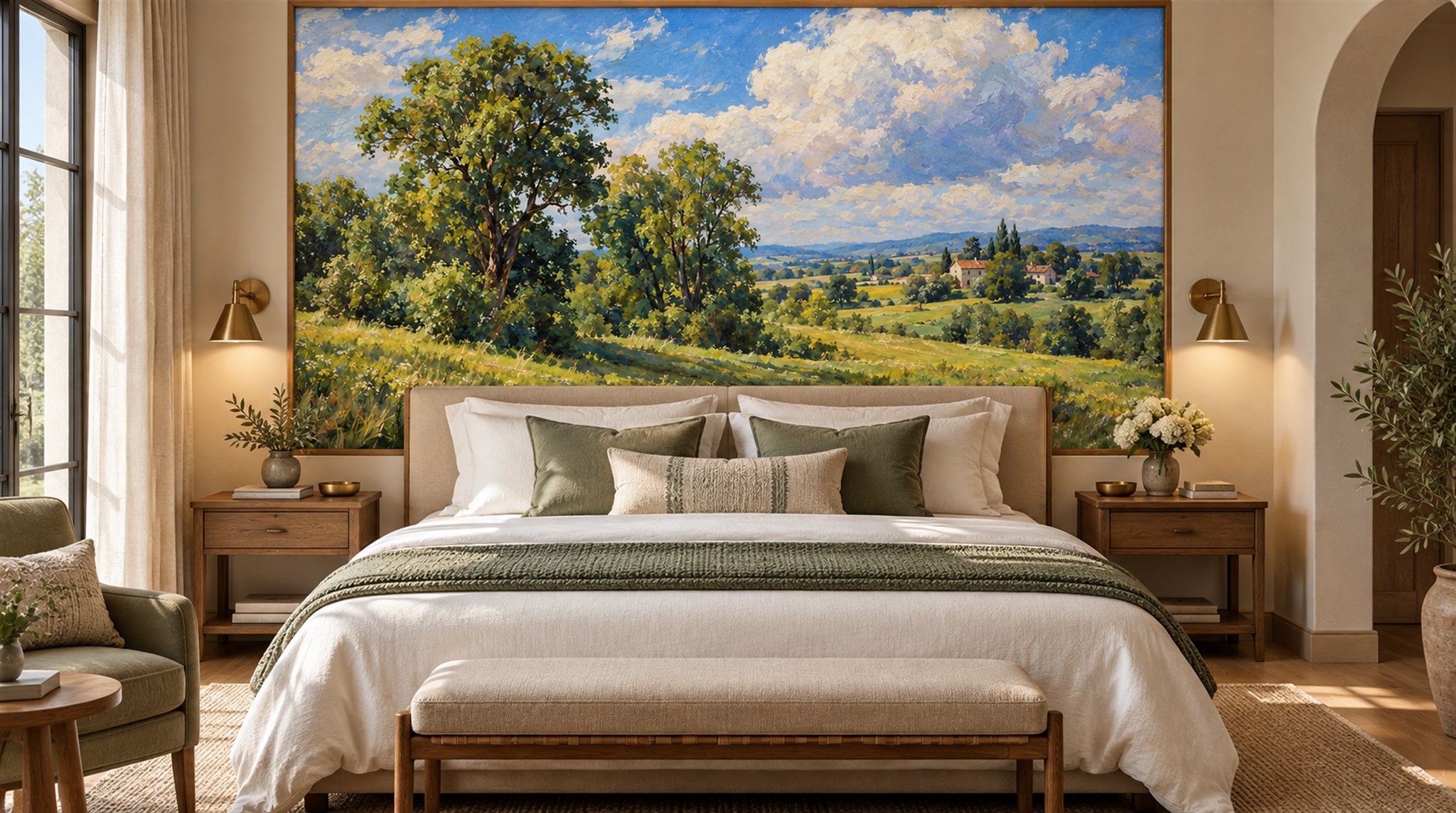 Blue Decorative Wall Art Wallpaper Mural Scene