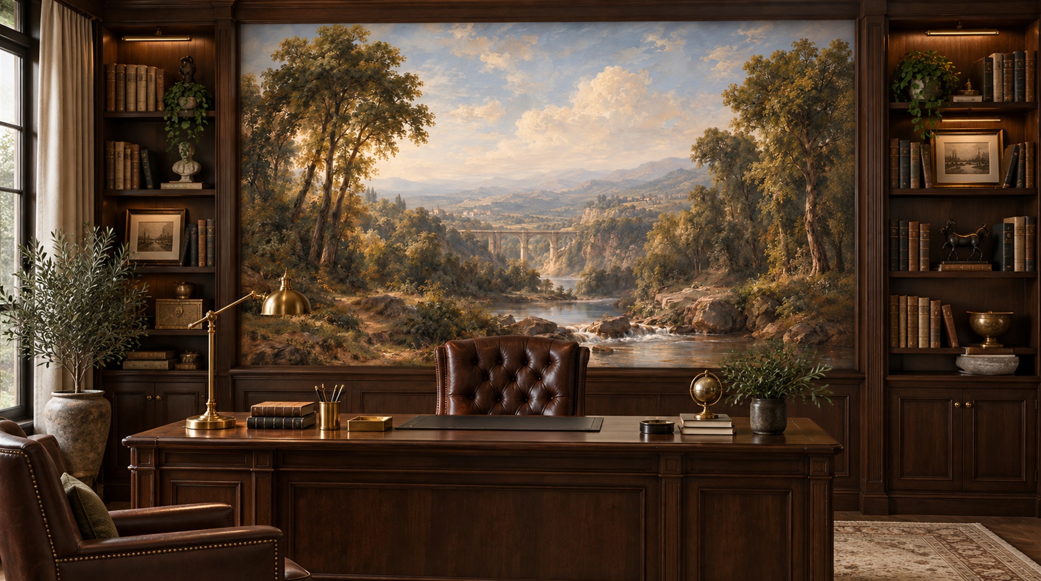 Sepia Decorative Wall Art Wallpaper Mural Main