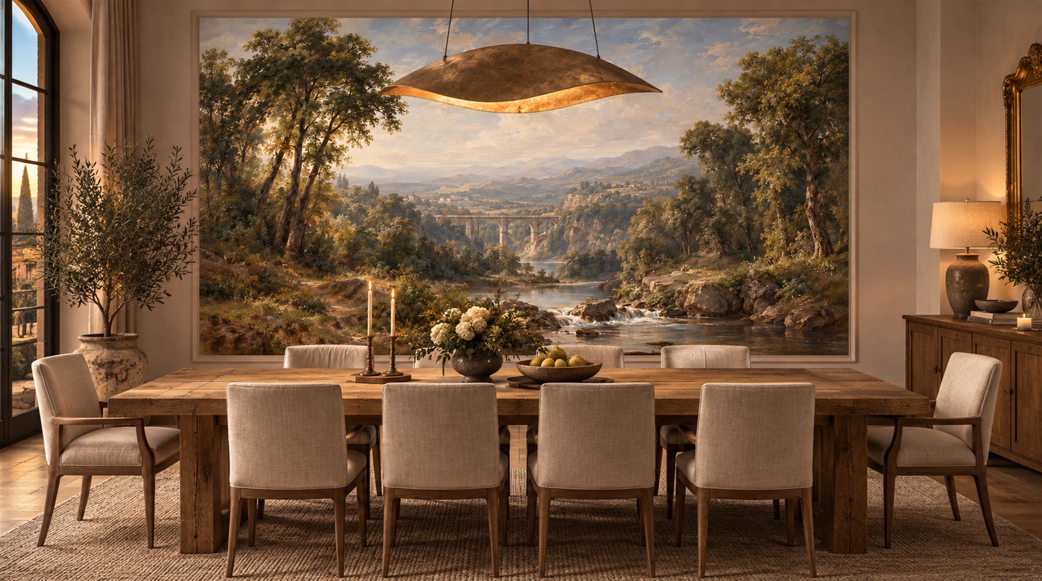 Sepia Decorative Wall Art Wallpaper Mural Scene