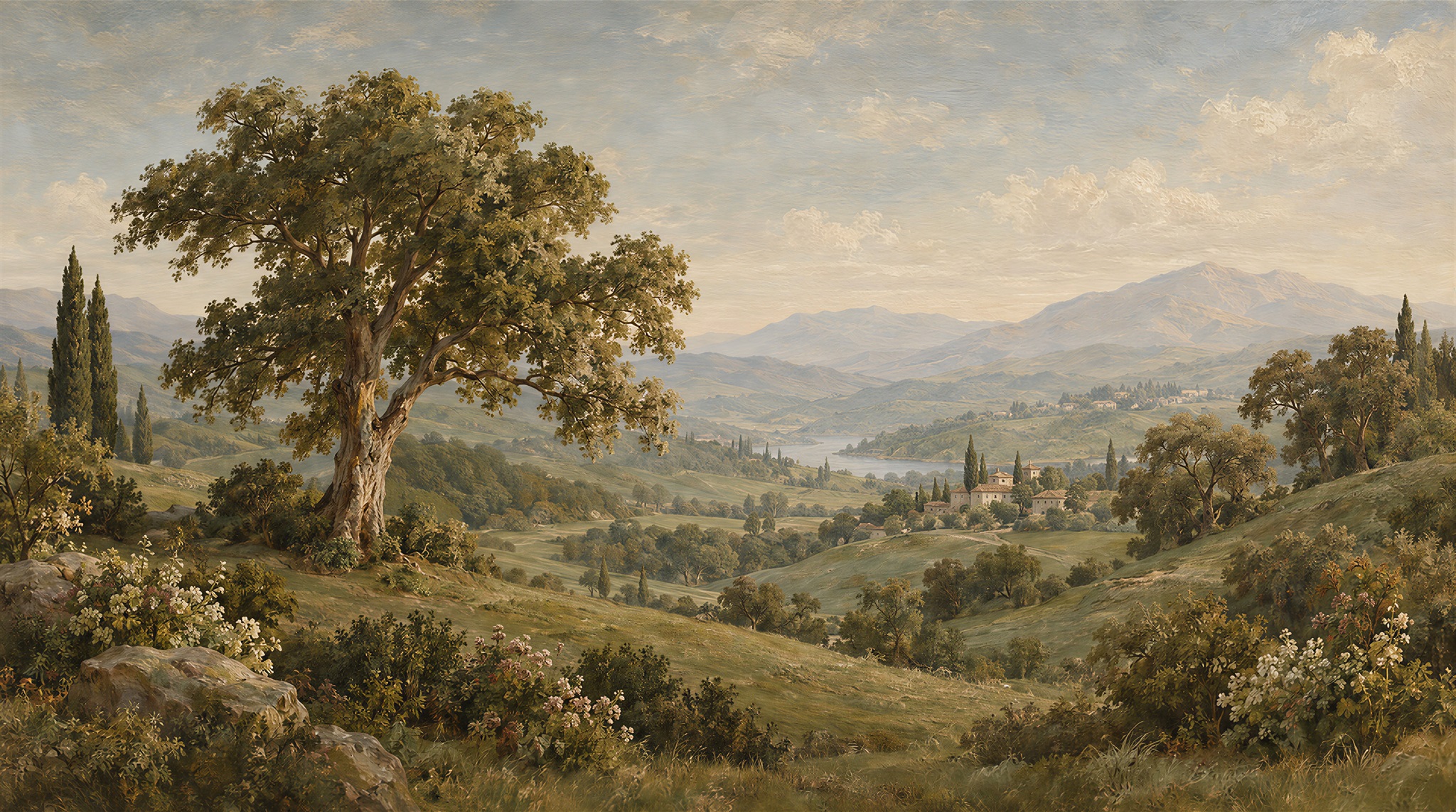 Olive Decorative Wall Art Wallpaper Mural Main
