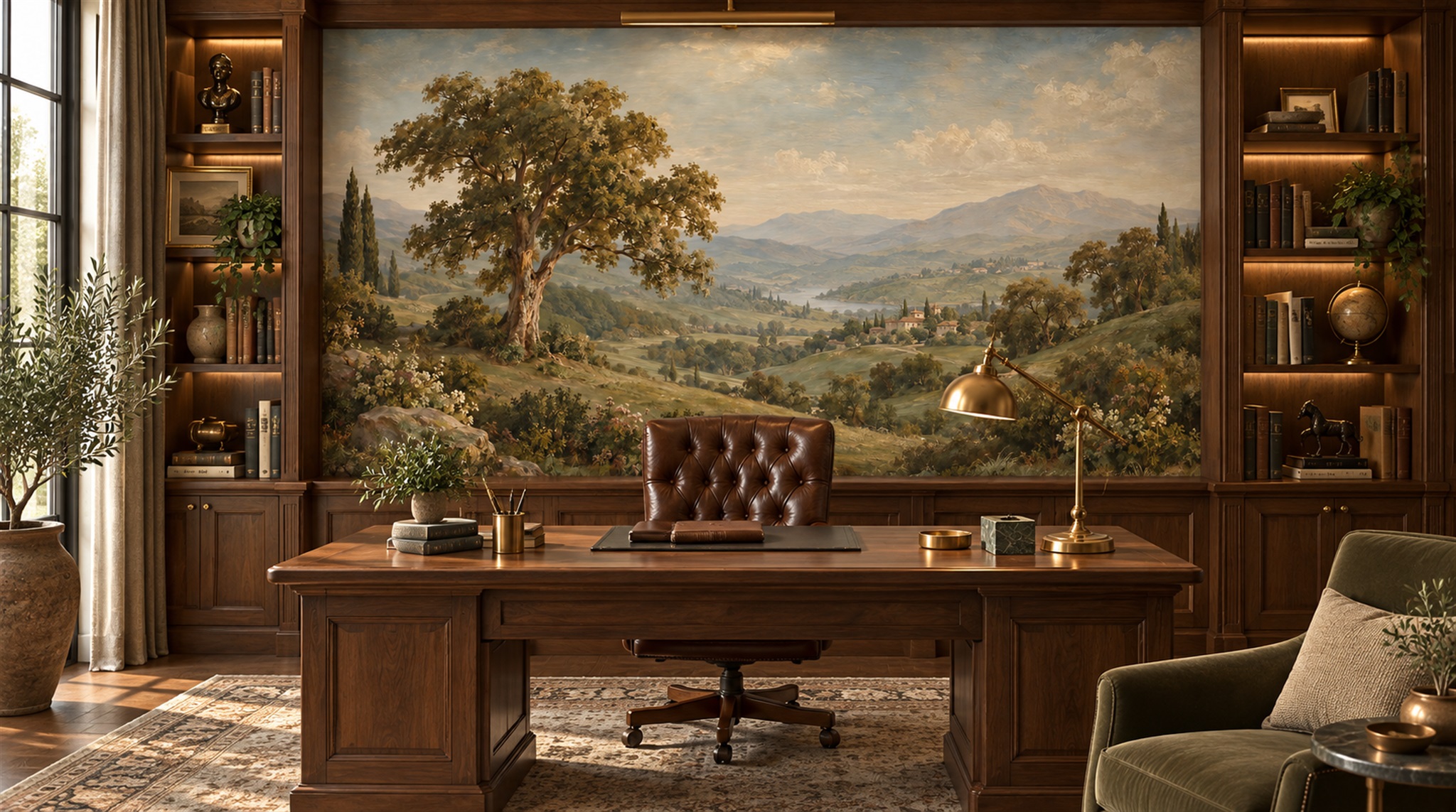 Olive Decorative Wall Art Wallpaper Mural Main