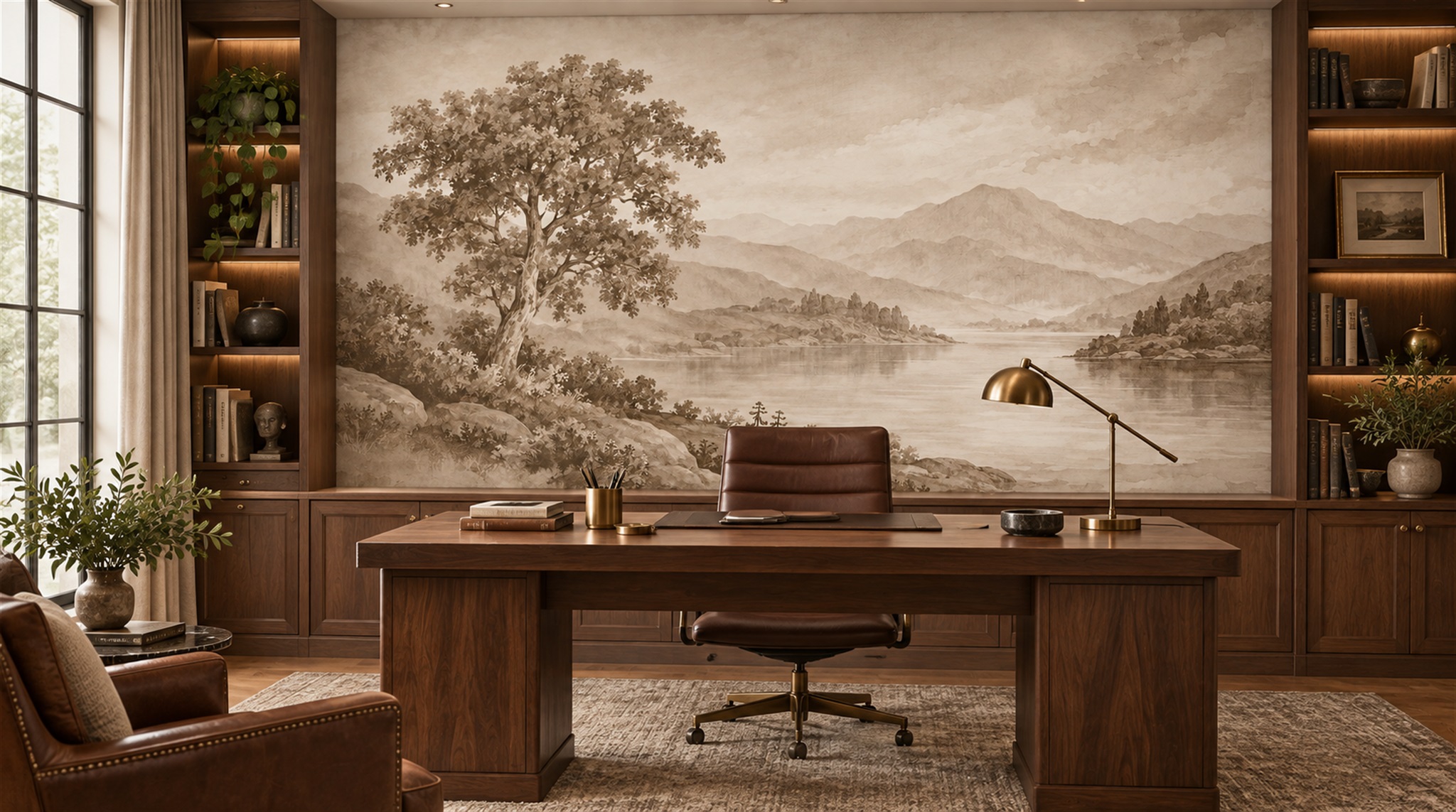 Ivory Decorative Wall Art Wallpaper Mural Main
