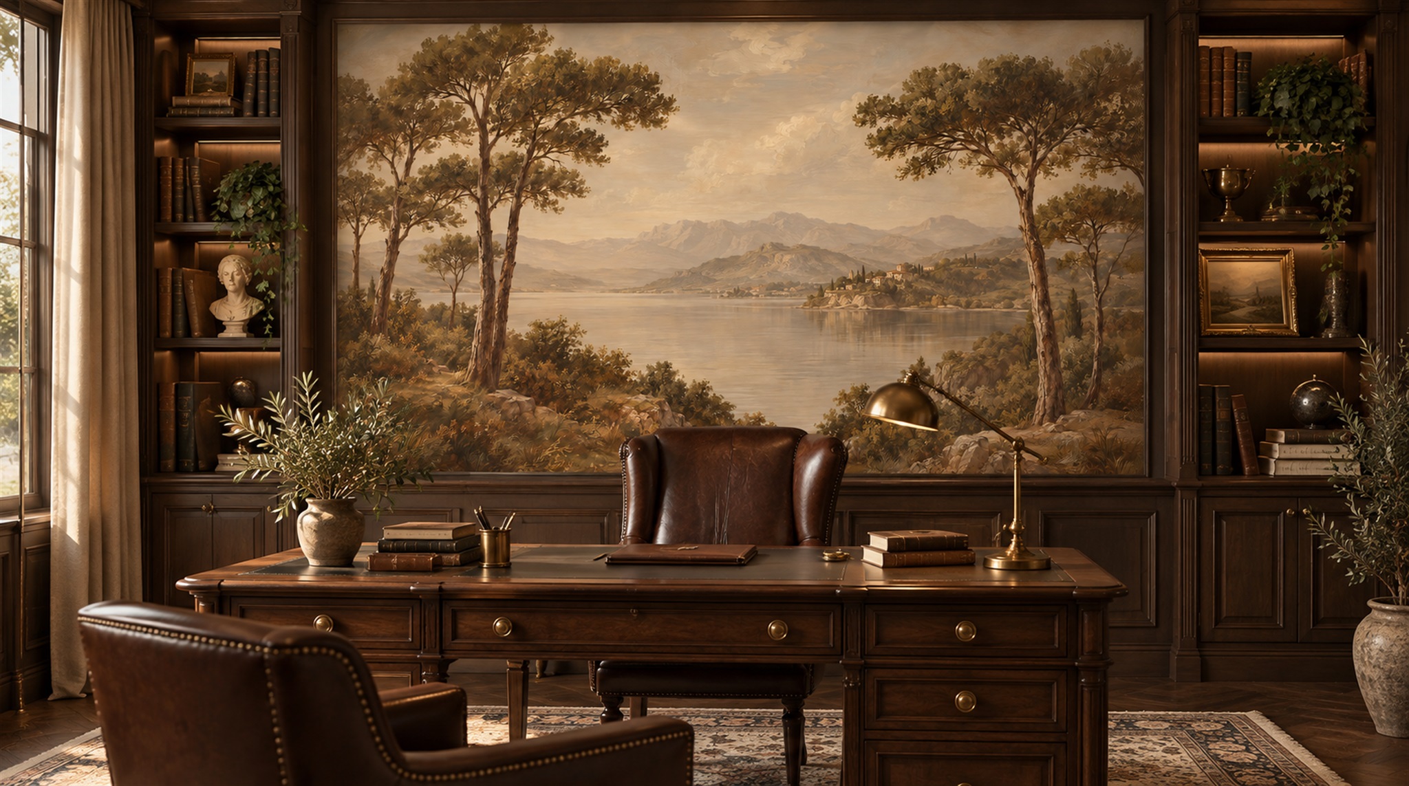 Sepia Decorative Wall Art Wallpaper Mural Main