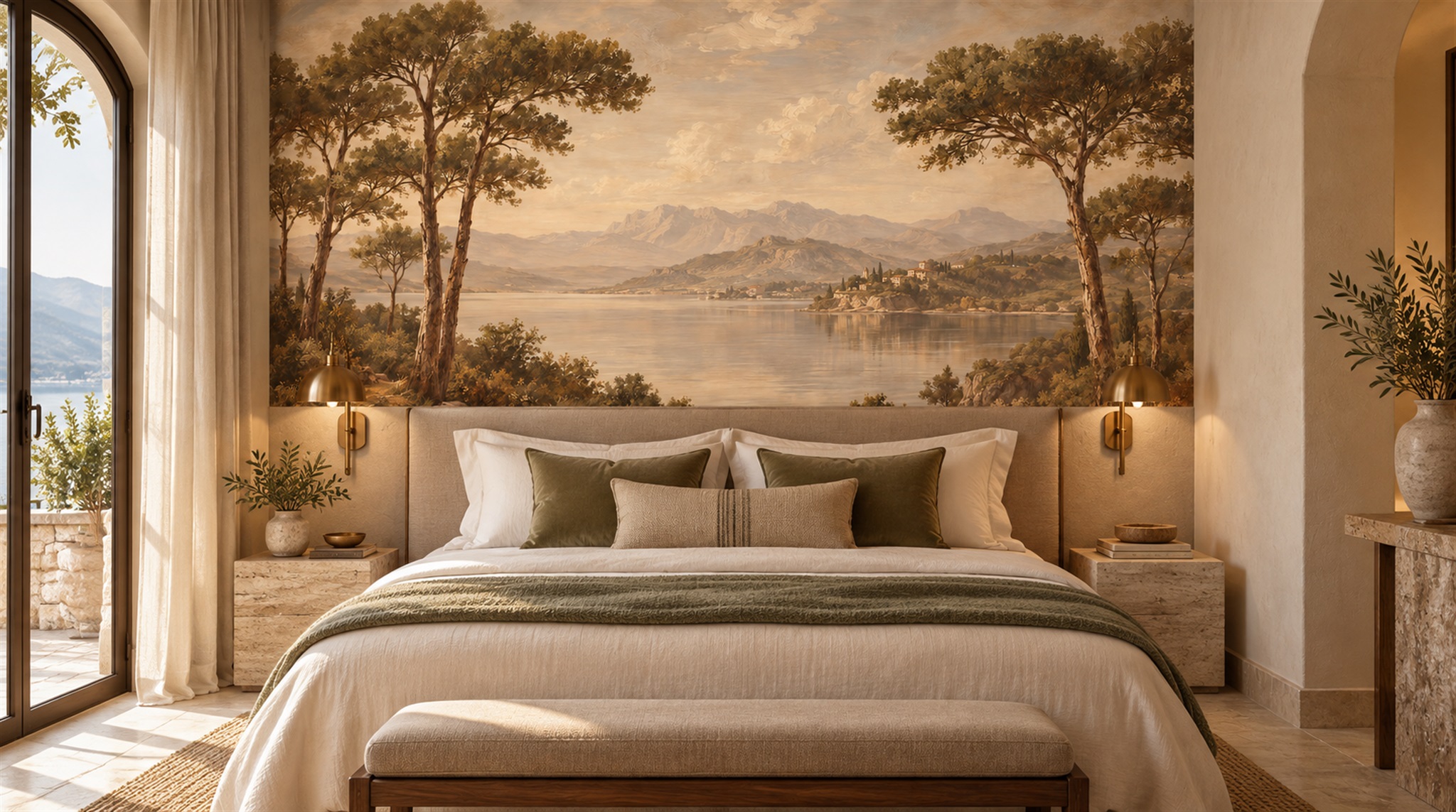 Sepia Decorative Wall Art Wallpaper Mural Scene