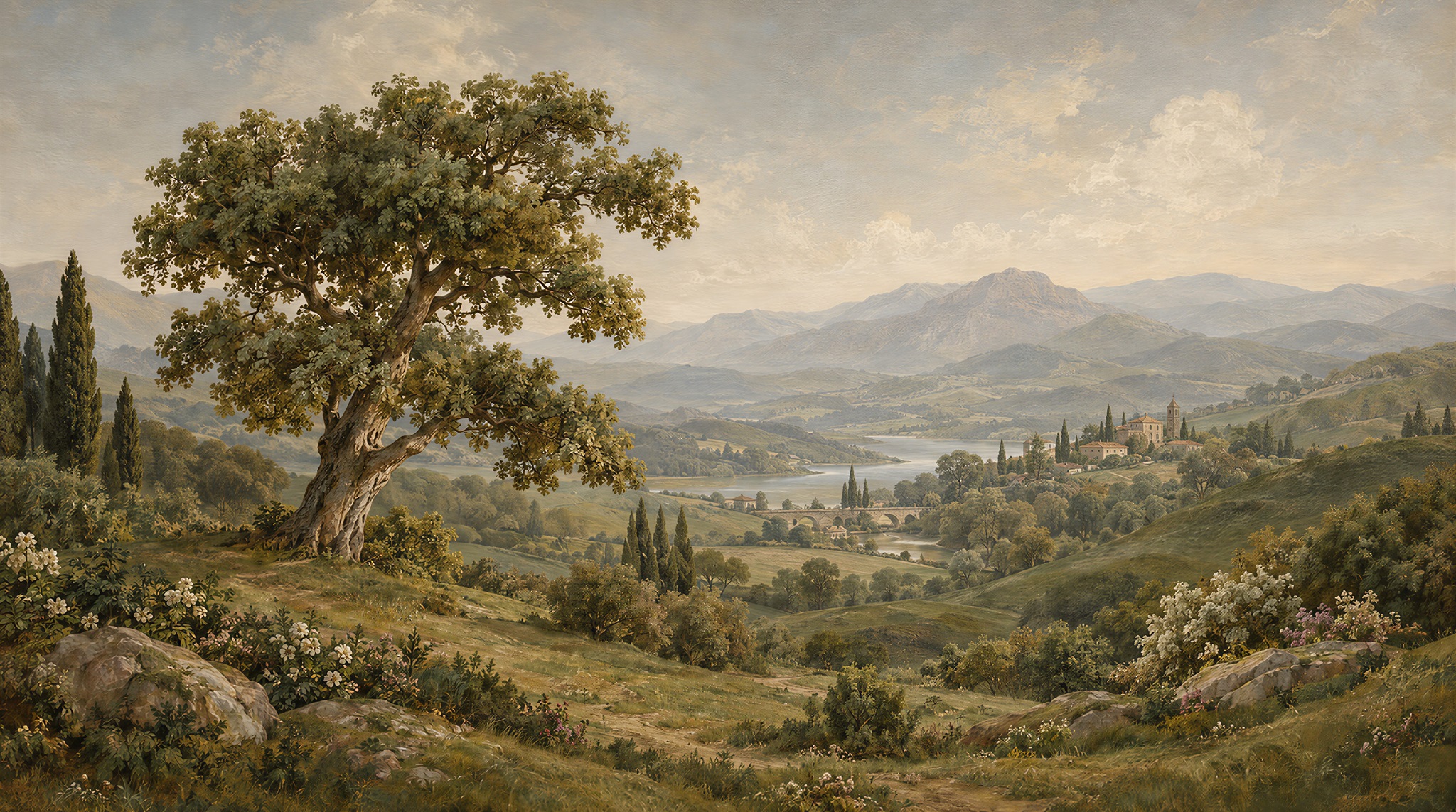 Olive Decorative Wall Art Wallpaper Mural Main