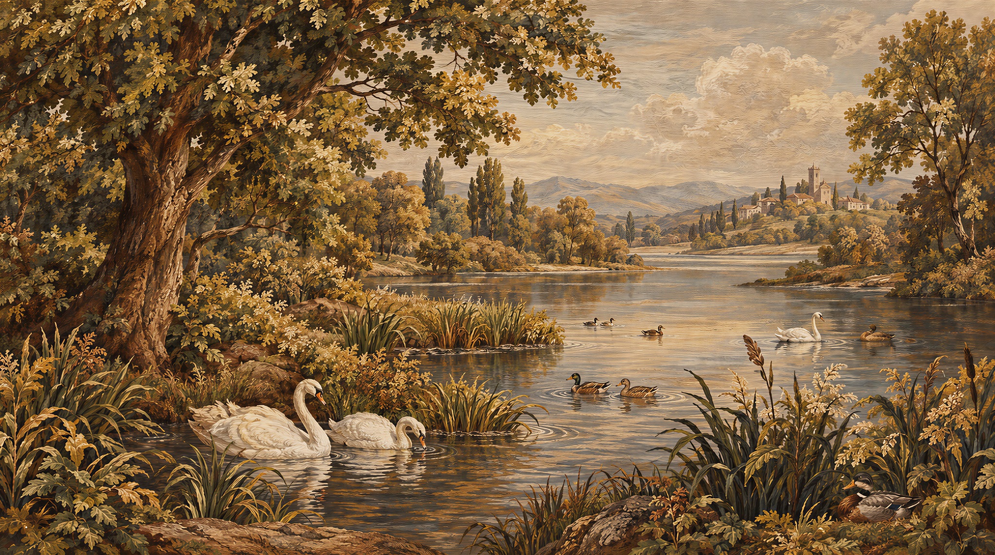 Brown Decorative Wall Art Wallpaper Mural Main