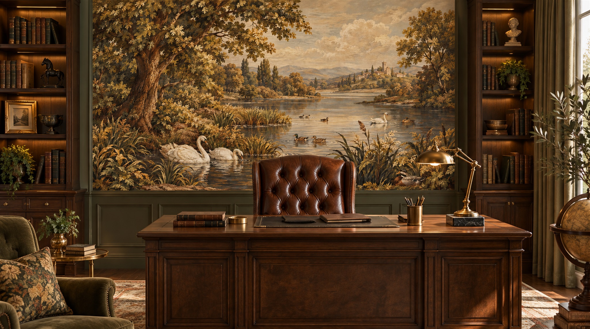 Brown Decorative Wall Art Wallpaper Mural Main