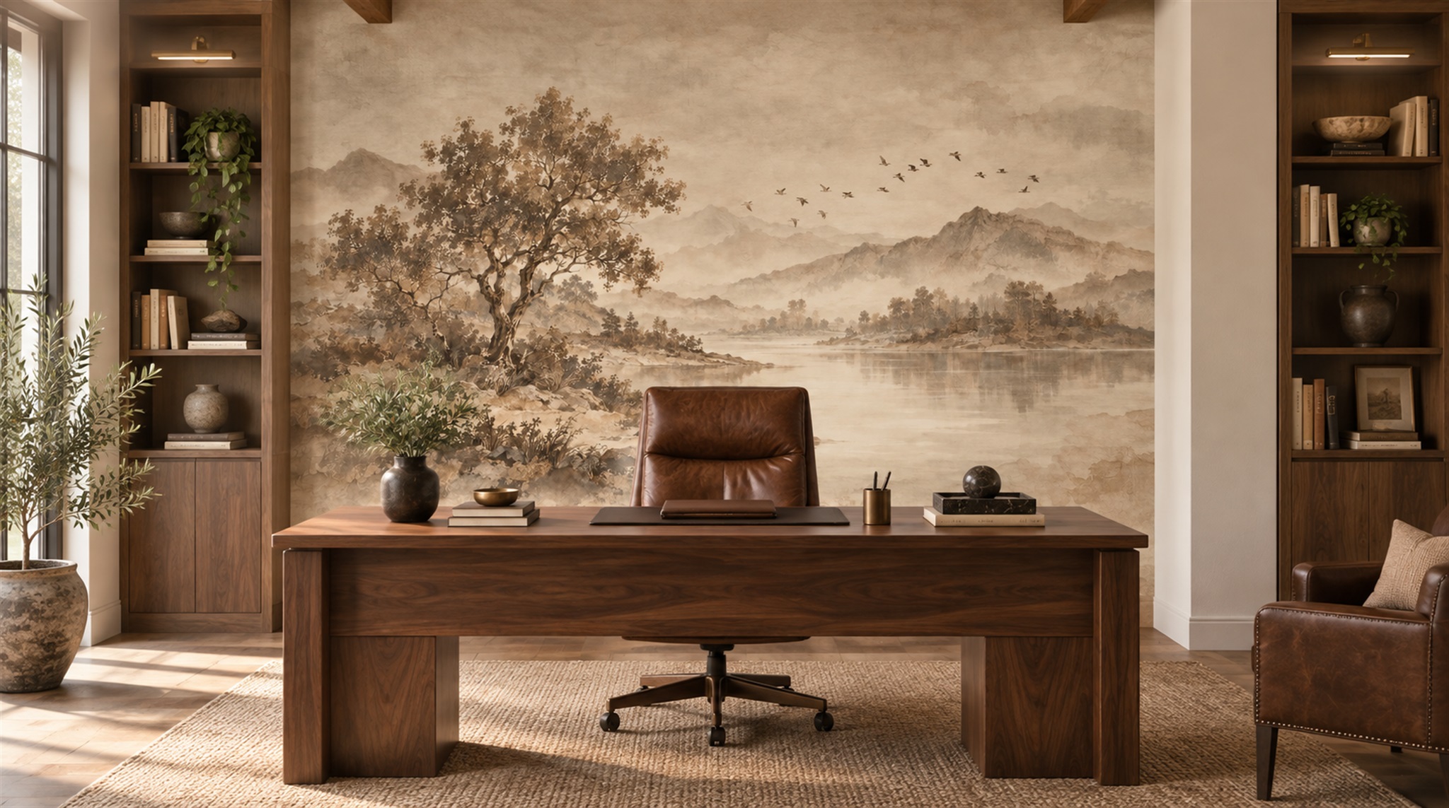 Ivory Decorative Wall Art Wallpaper Mural Main