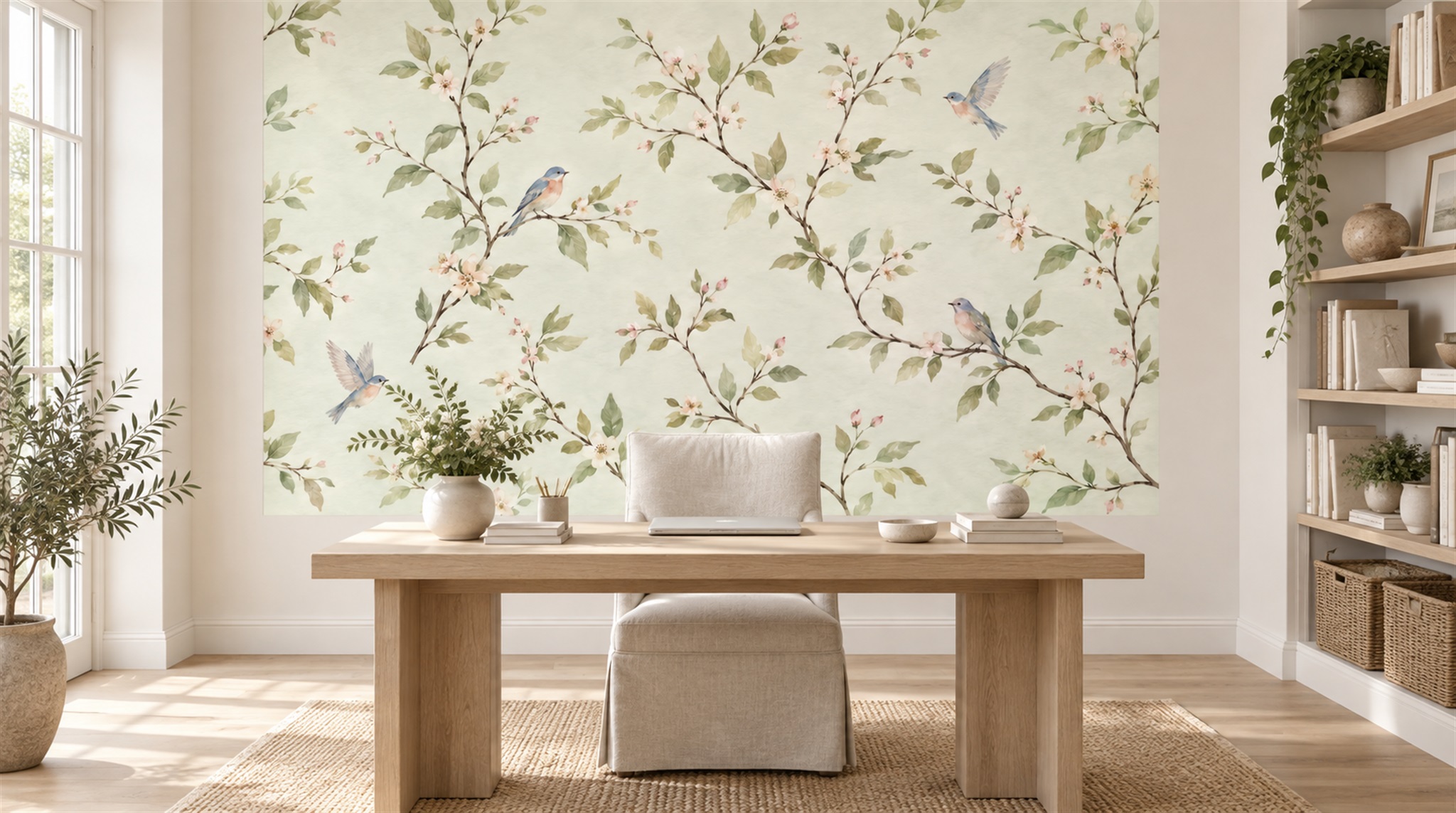 Ivory Decorative Wall Art Wallpaper Mural Main