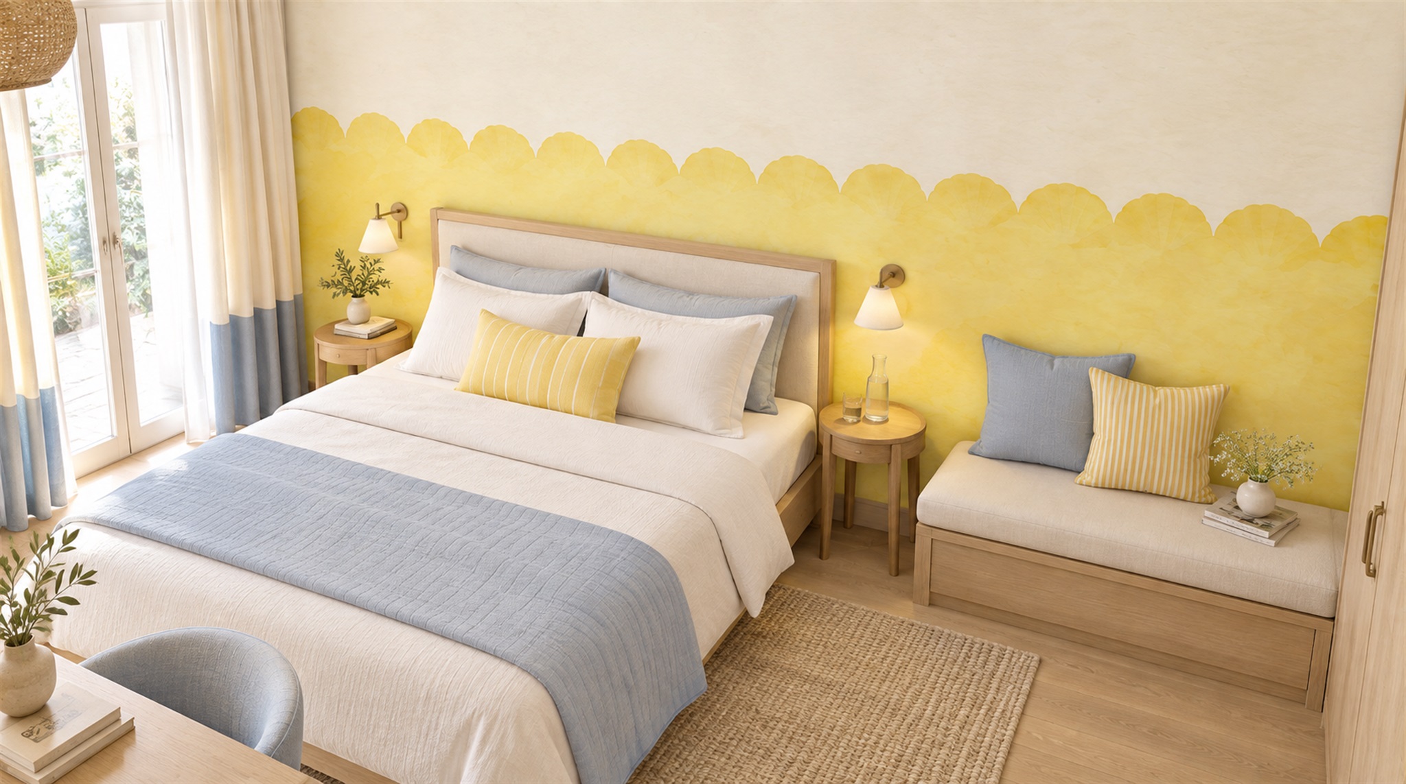 Gold Decorative Wall Art Wallpaper Mural Scene
