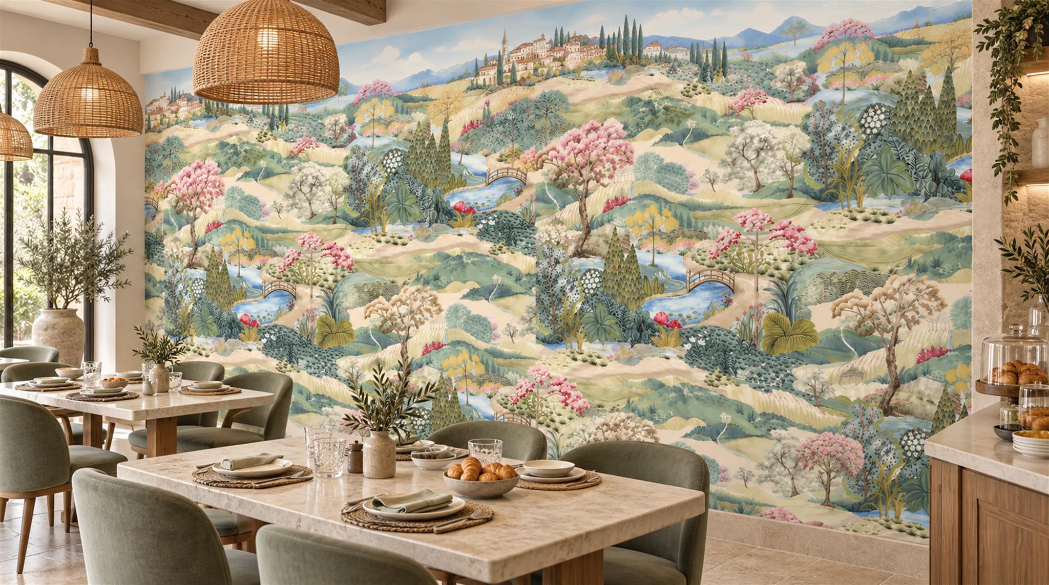 Natural Decorative Wall Art Wallpaper Mural Scene