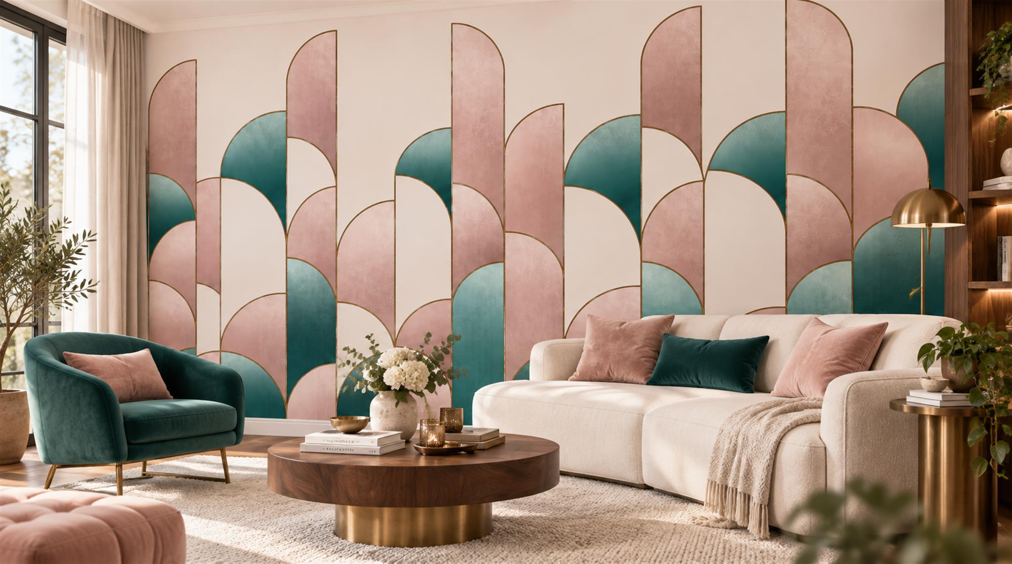 Soft Pastel Decorative Wall Art Wallpaper Mural Scene