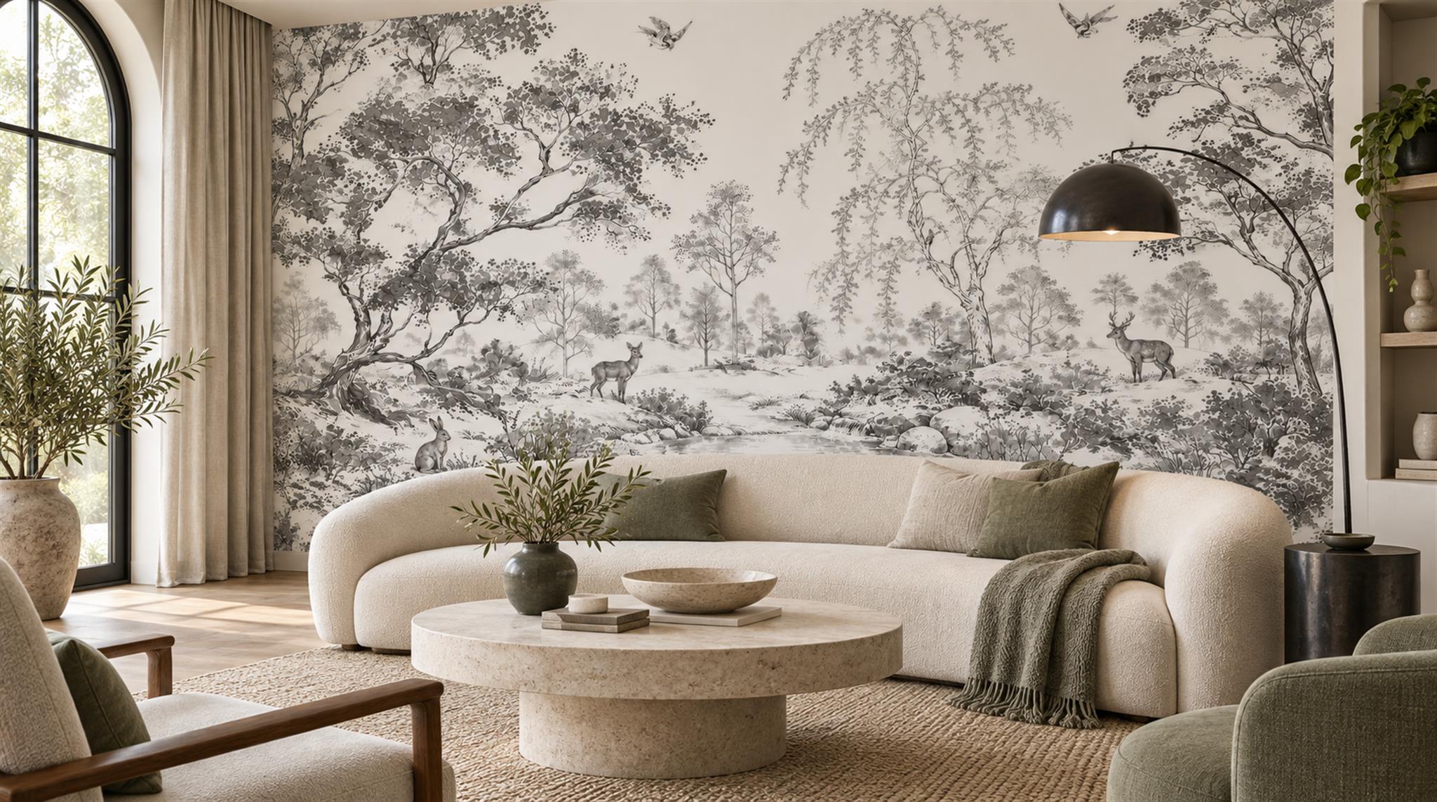 Natural Decorative Wall Art Wallpaper Mural Scene