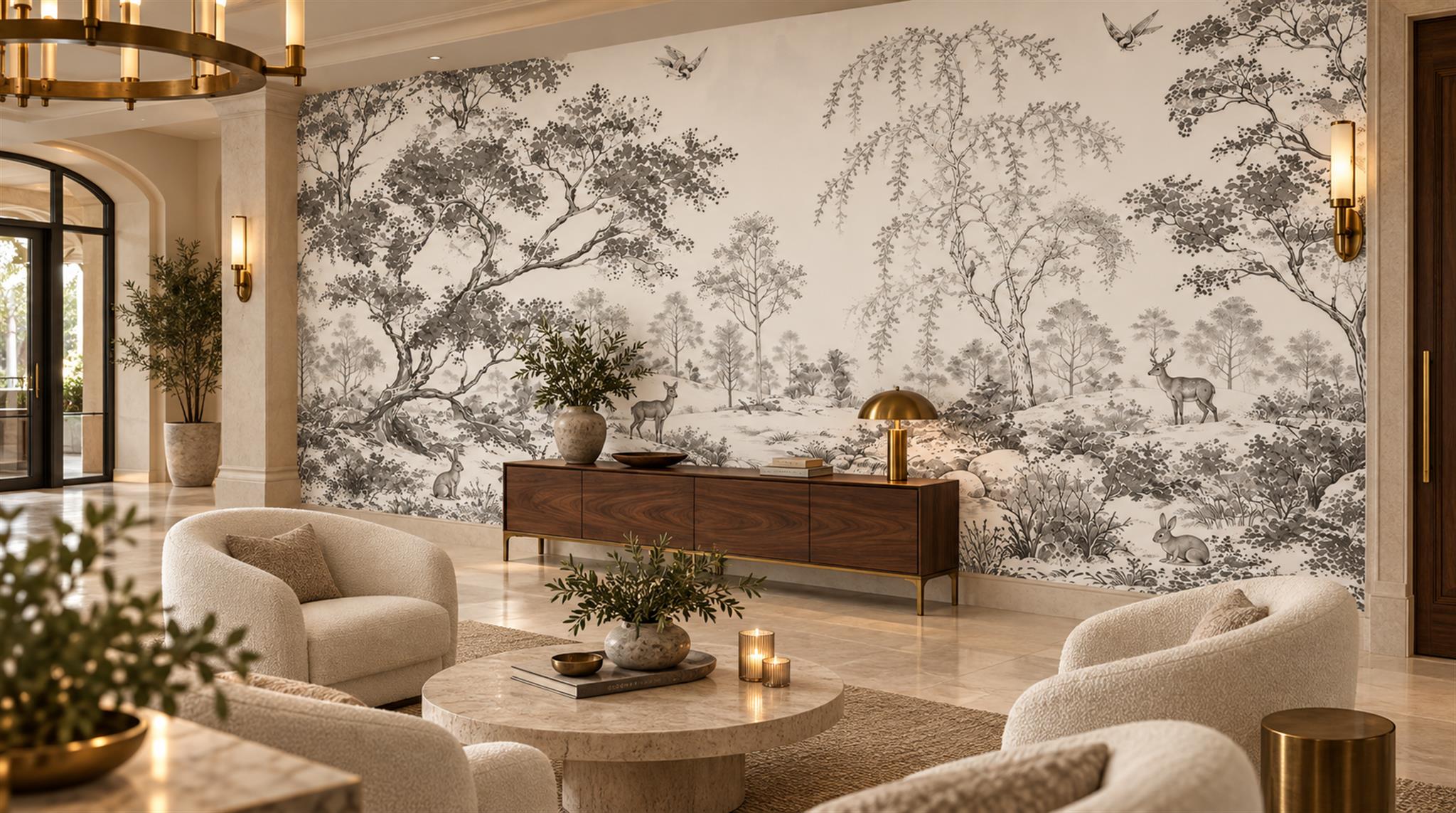 Natural Decorative Wall Art Wallpaper Mural Scene