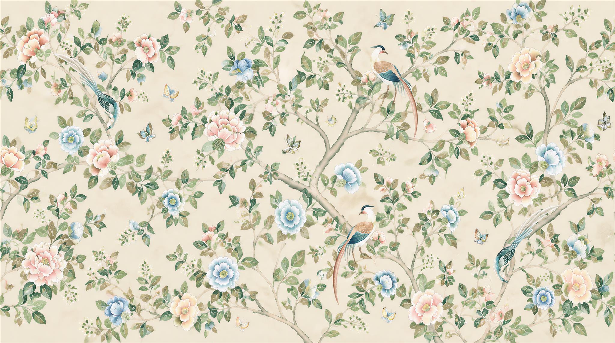 Neutral Decorative Wall Art Wallpaper Mural Scene