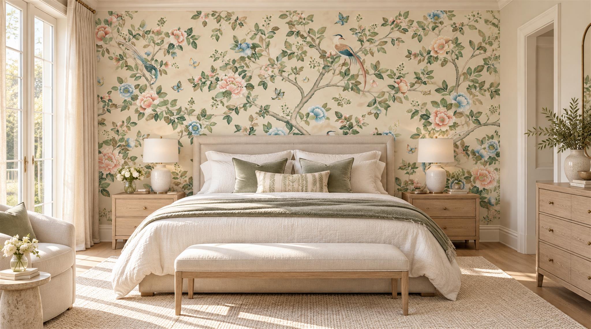 Neutral Decorative Wall Art Wallpaper Mural Main