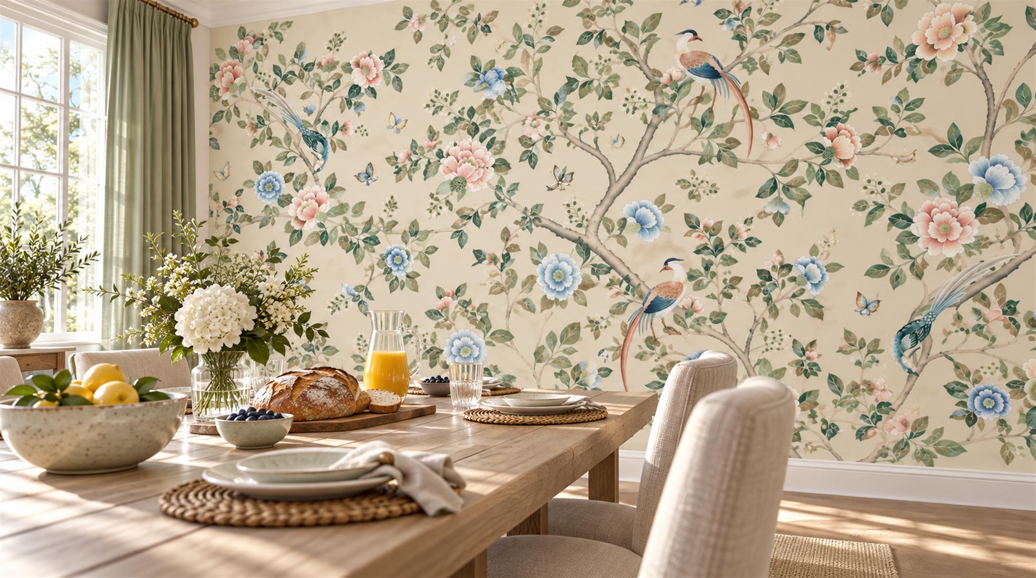 Neutral Decorative Wall Art Wallpaper Mural Scene
