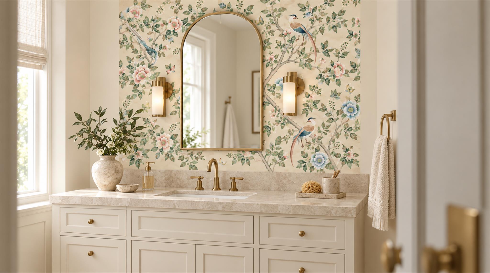 Neutral Decorative Wall Art Wallpaper Mural Scene