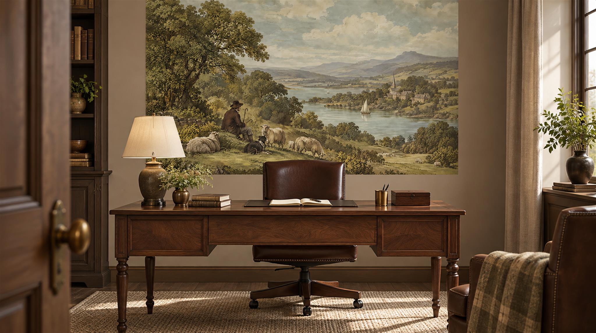 Olive Decorative Wall Art Wallpaper Mural Scene