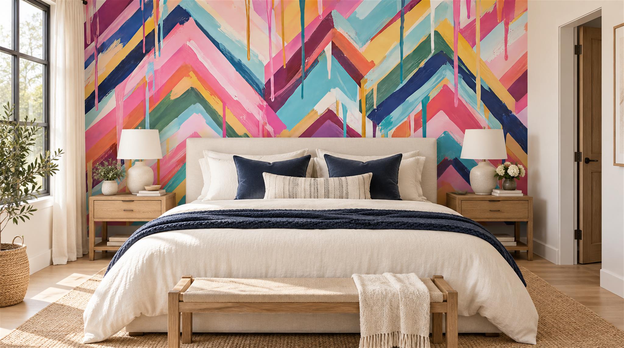 Neutral Decorative Wall Art Wallpaper Mural
