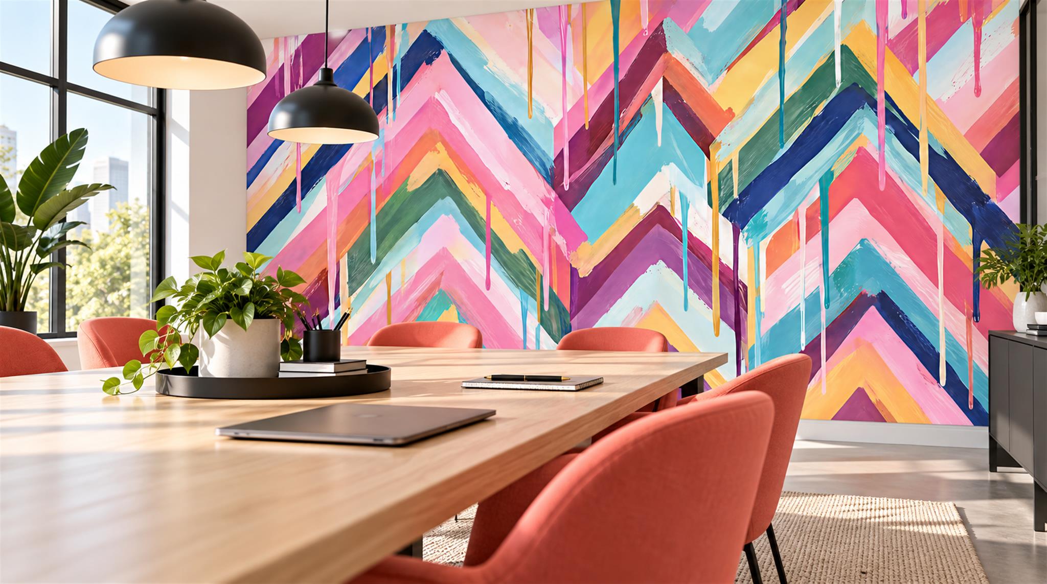 Neutral Decorative Wall Art Wallpaper Mural Scene