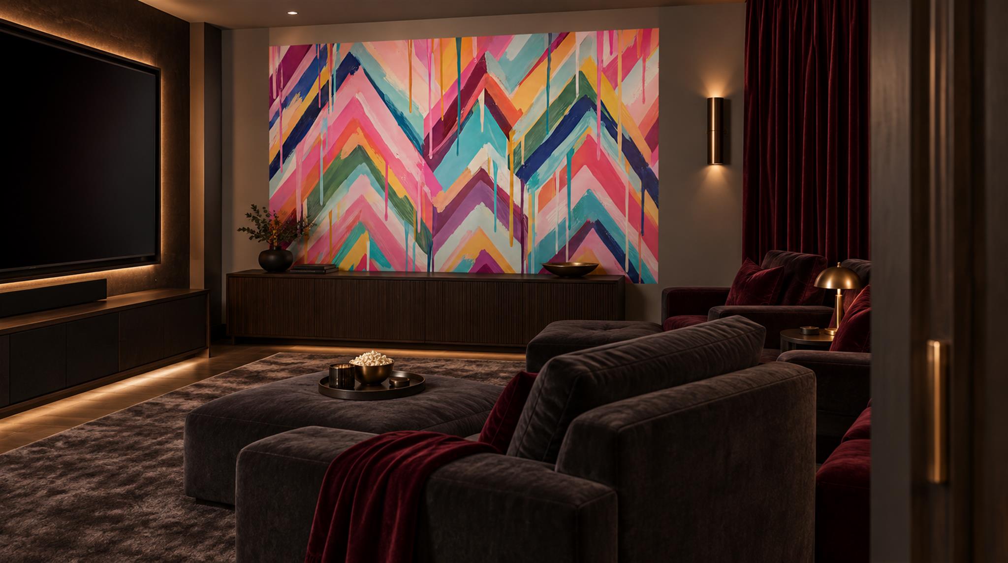 Neutral Decorative Wall Art Wallpaper Mural Scene