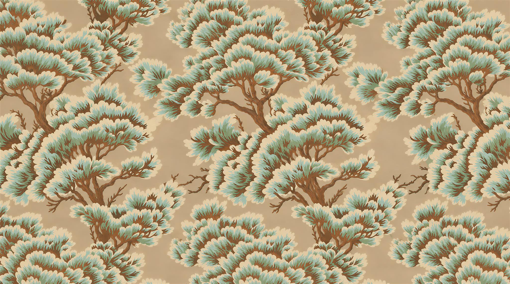 Taupe Decorative Wall Art Wallpaper Mural Scene
