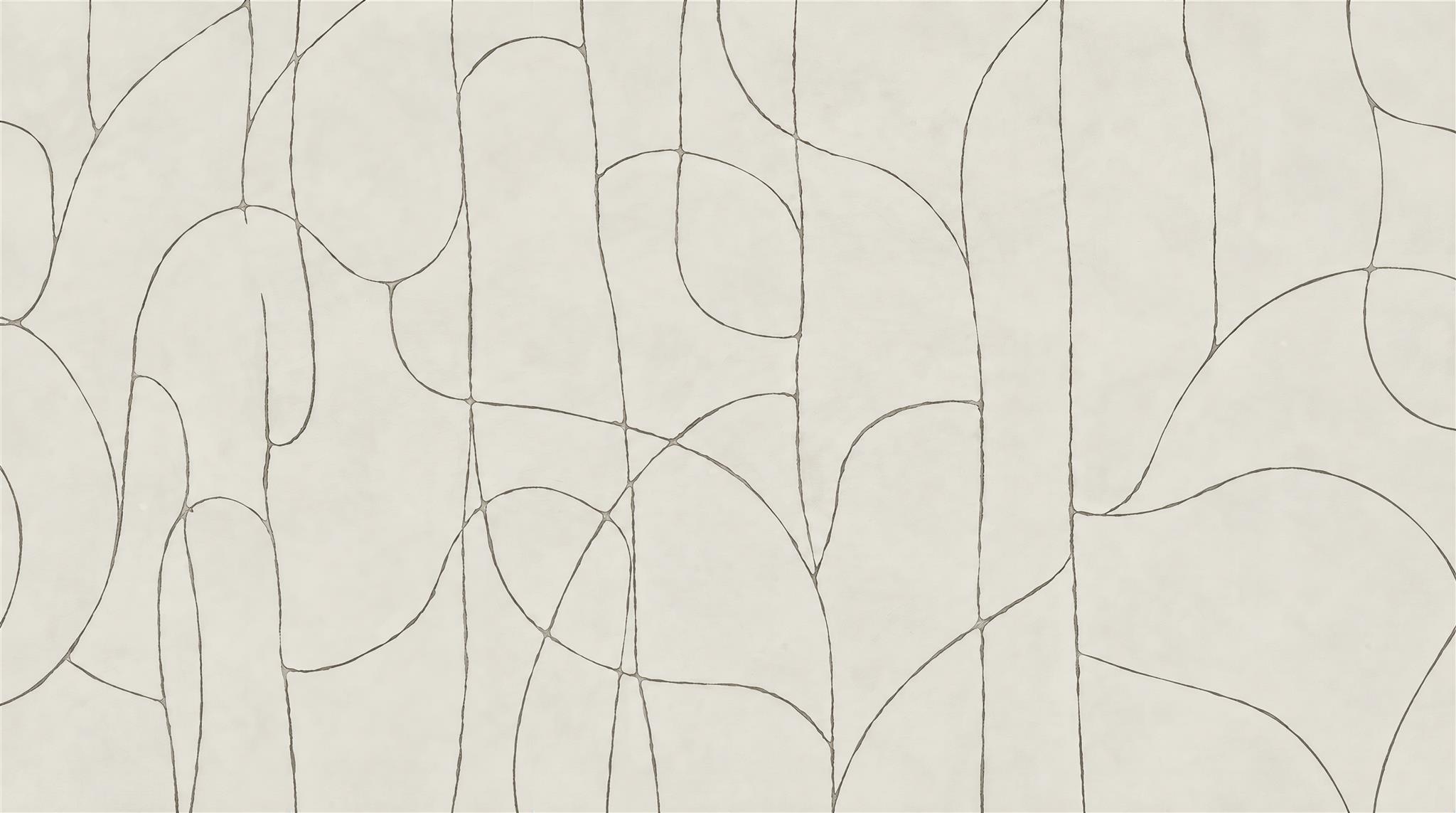 Ivory Linear Geometry Wallpaper Mural Main