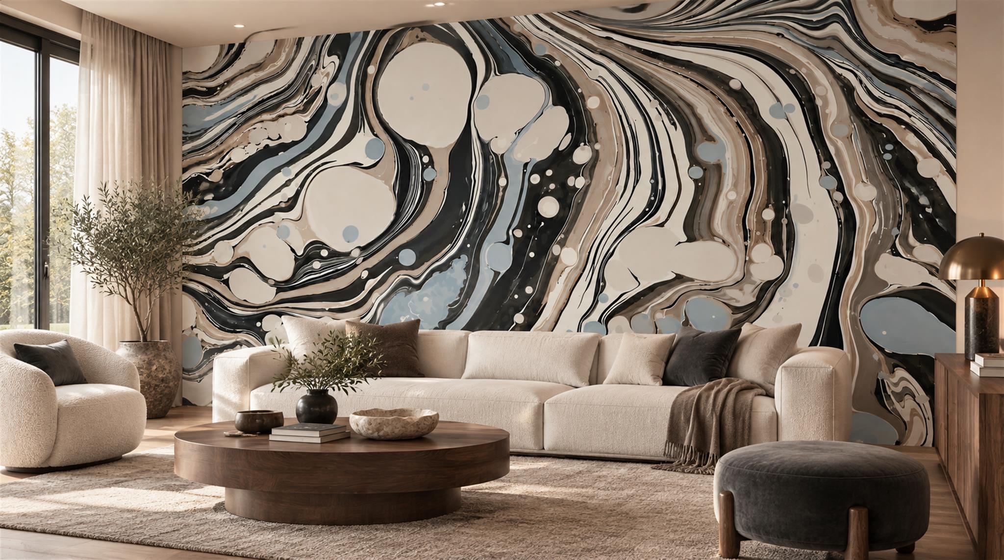 Natural Decorative Wall Art Wallpaper Mural Scene