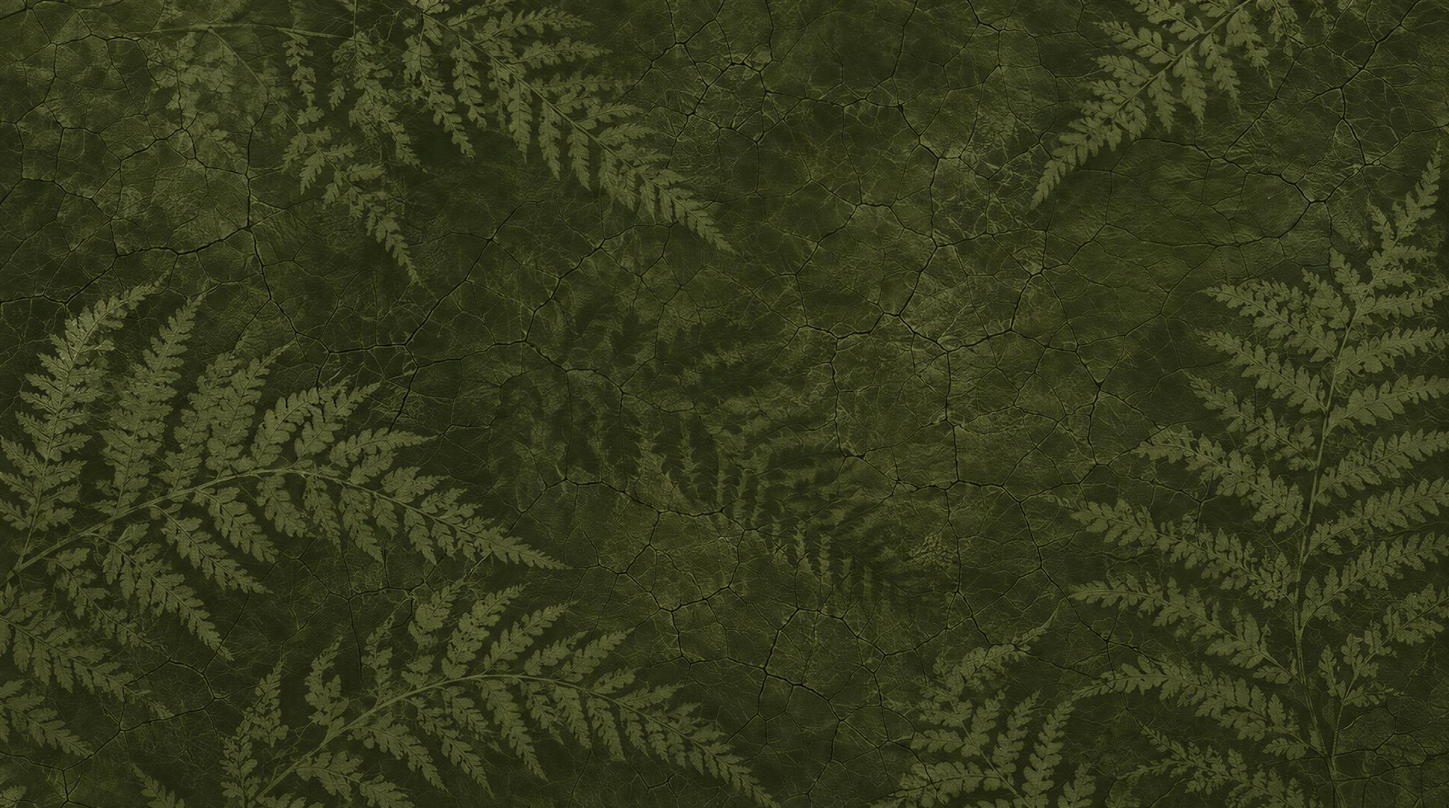Olive Fern Foliage Wallpaper Mural Main