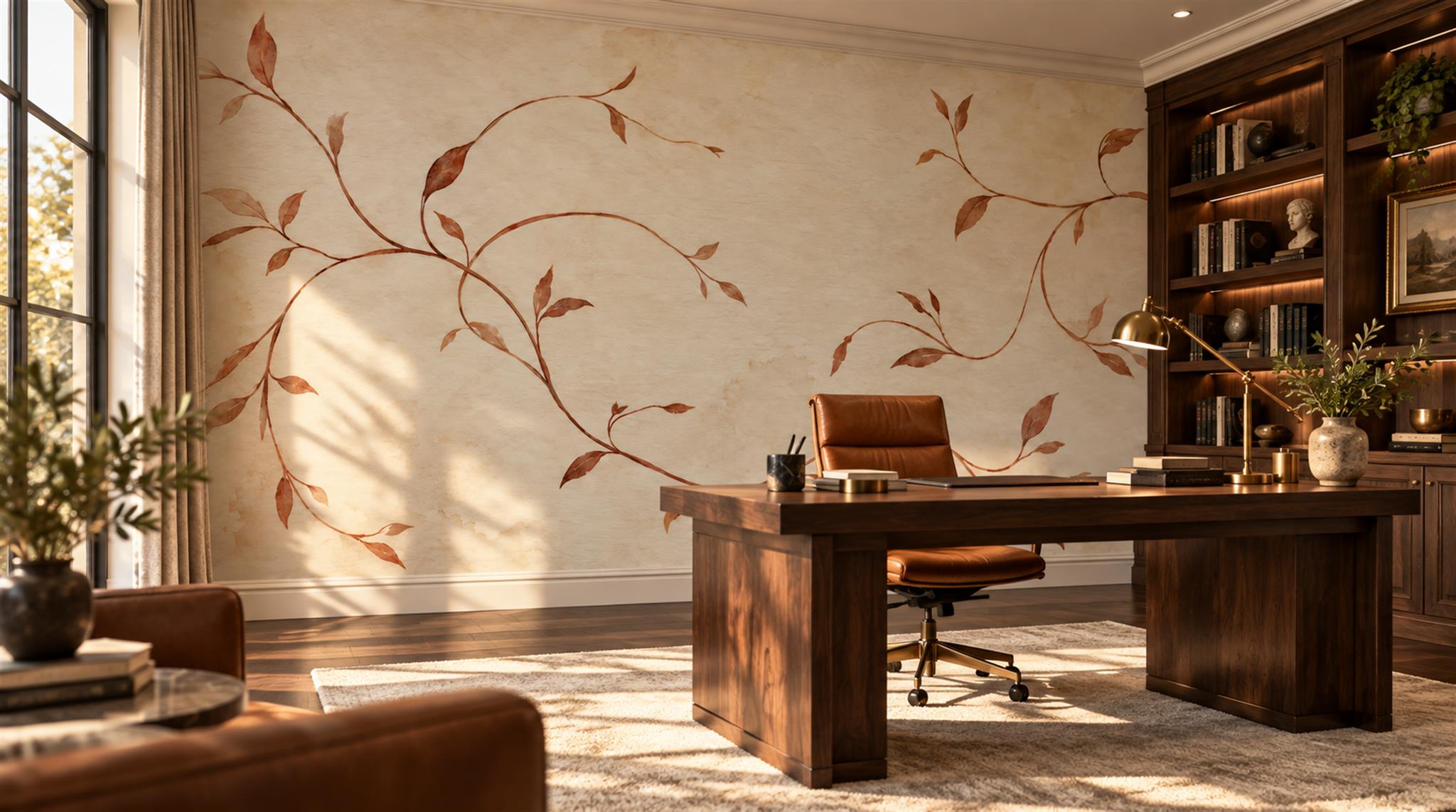 Ivory Decorative Wall Art Wallpaper Mural Scene