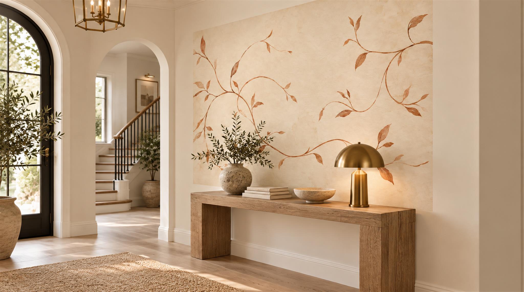 Ivory Decorative Wall Art Wallpaper Mural Scene