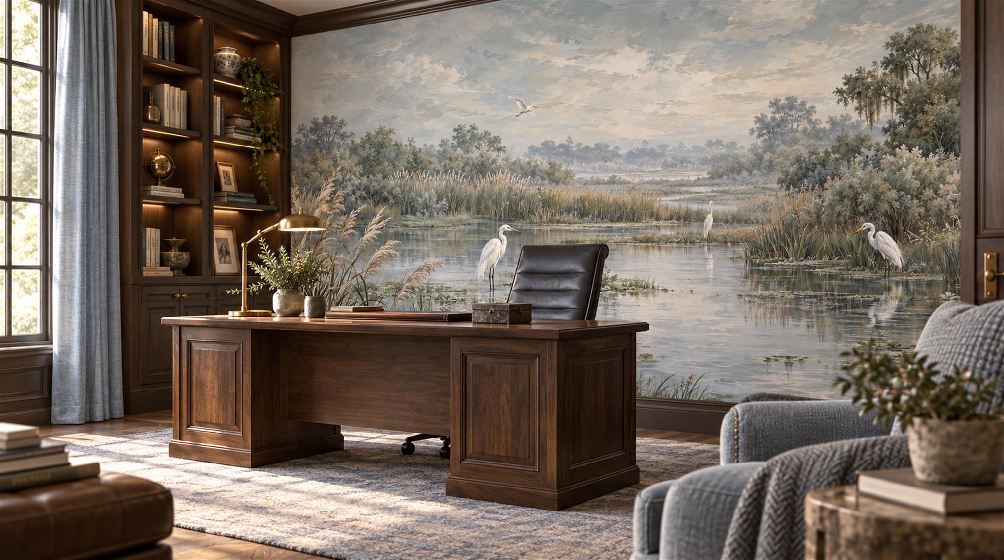 Grey Decorative Wall Art Wallpaper Mural Scene
