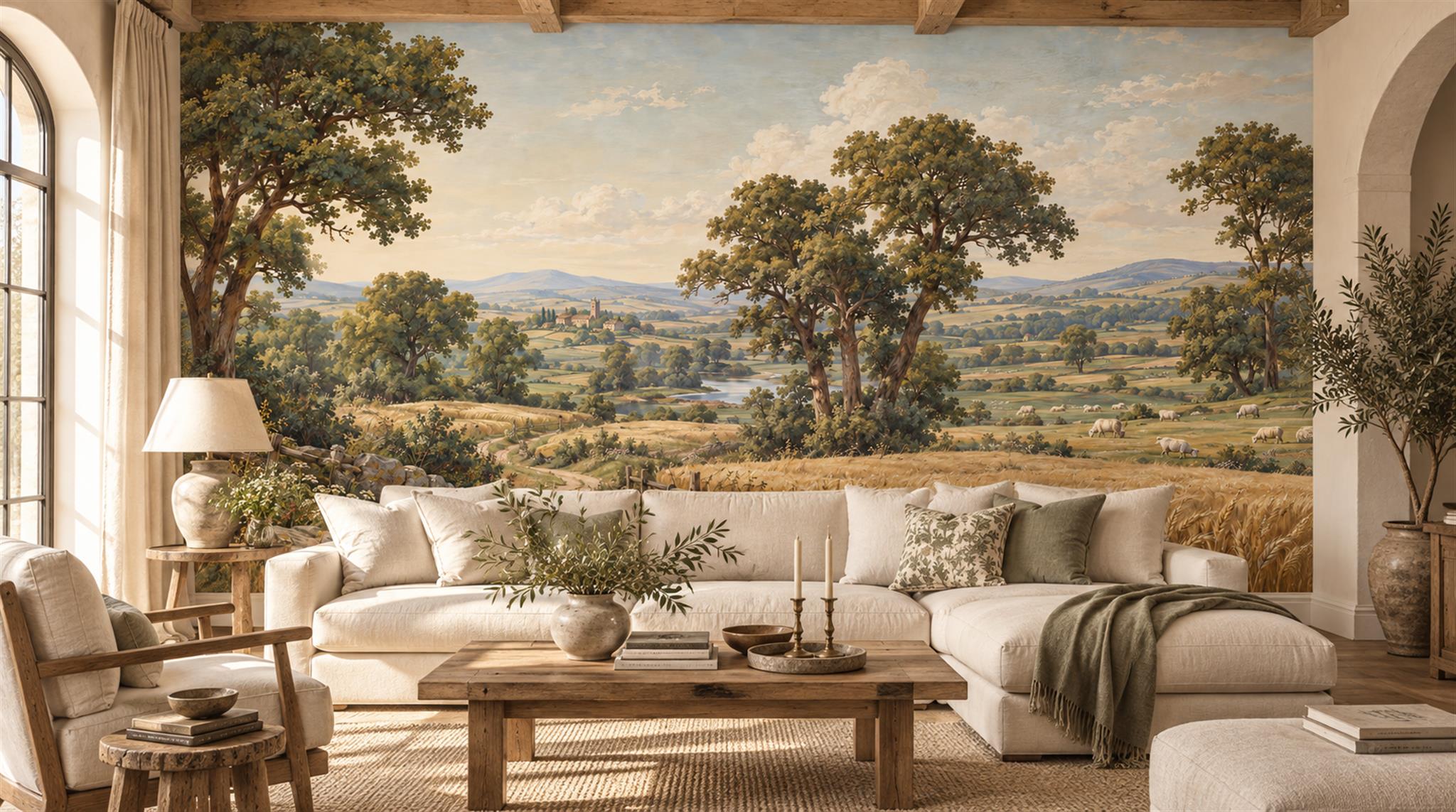 Gold Decorative Wall Art Wallpaper Mural Main