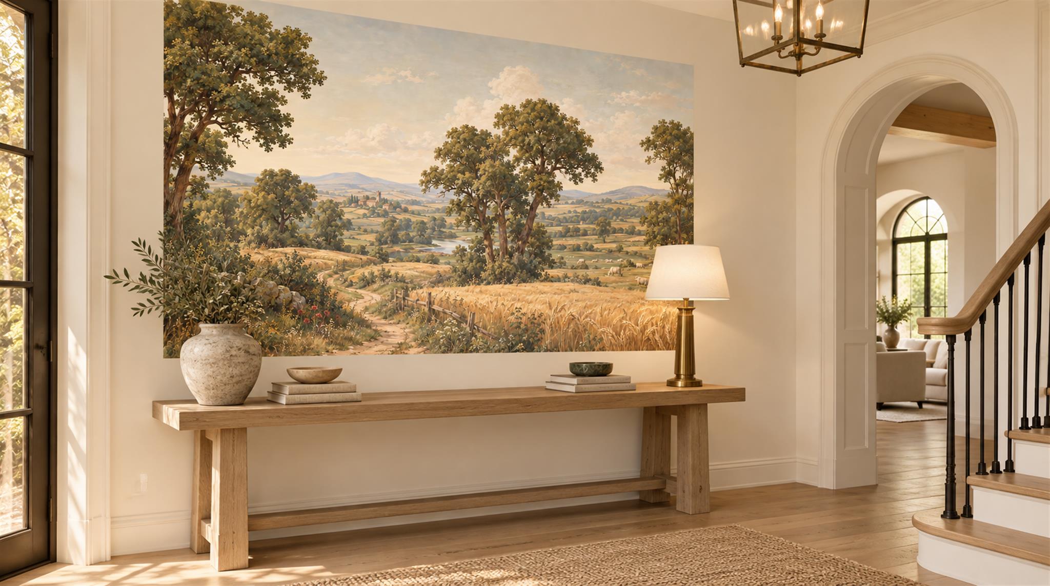 Gold Decorative Wall Art Wallpaper Mural Scene