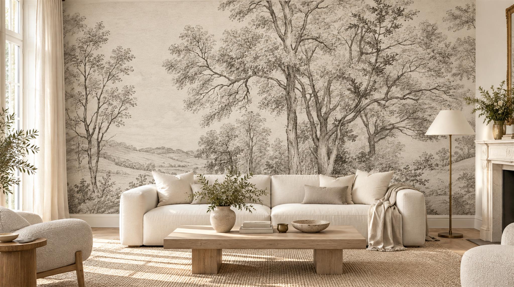 Natural Decorative Wall Art Wallpaper Mural Main