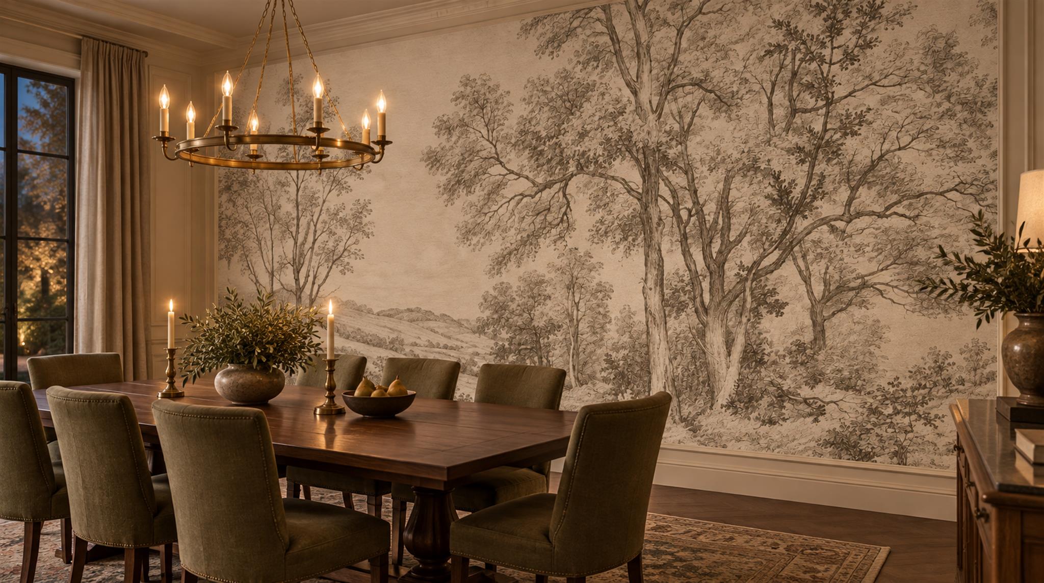 Natural Decorative Wall Art Wallpaper Mural Scene