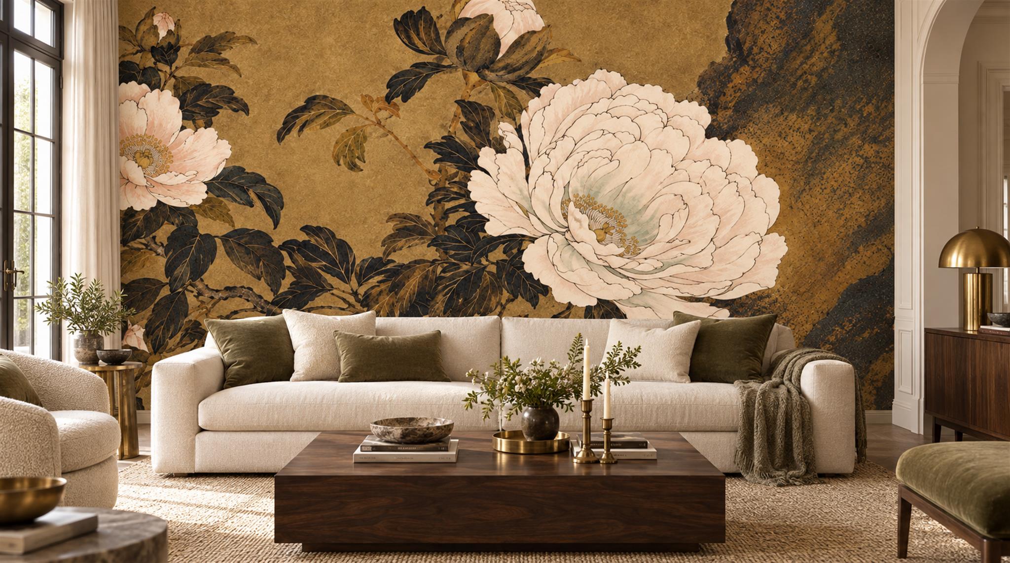 Brown Decorative Wall Art Wallpaper Mural Main